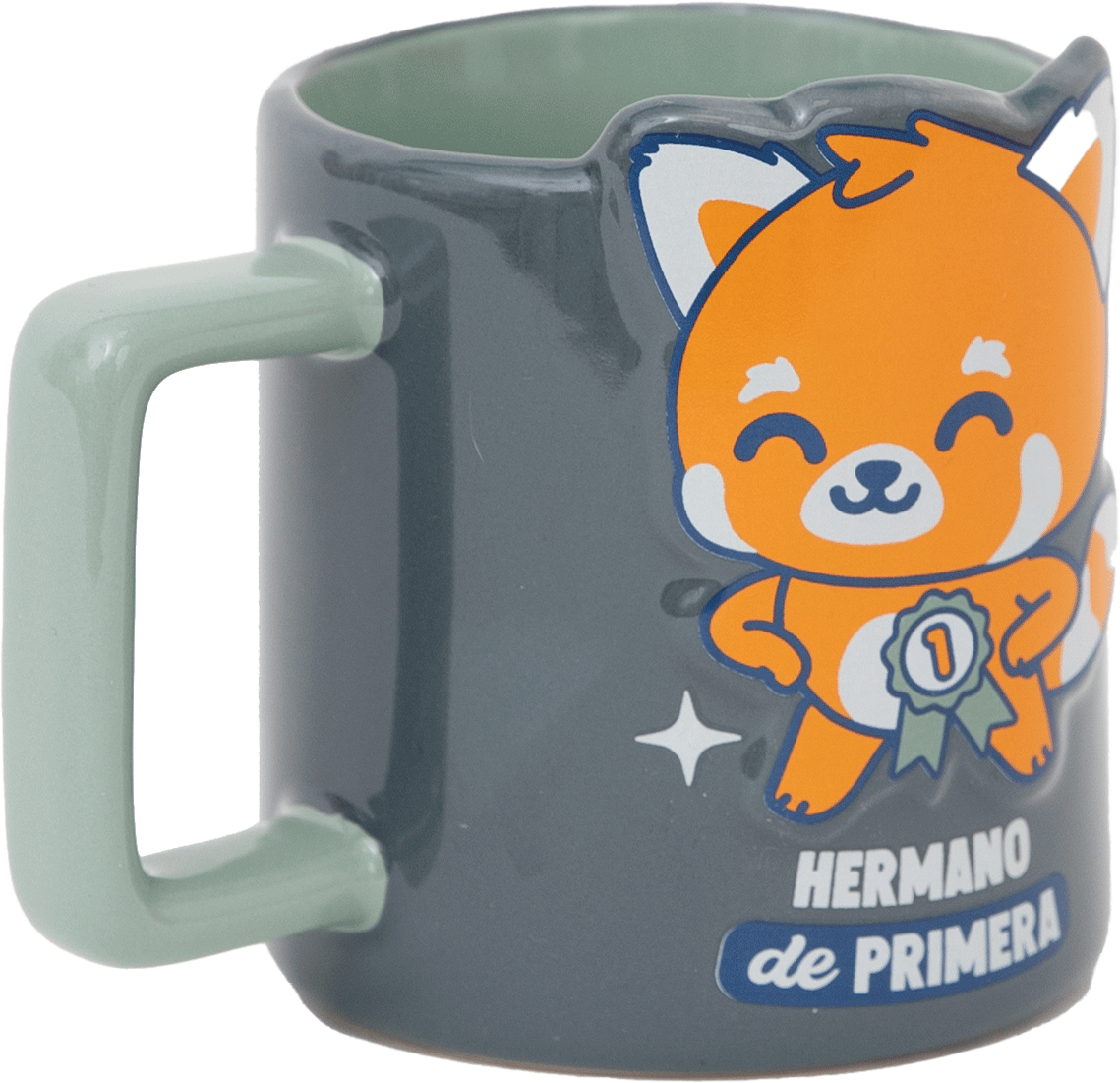 Taza 3D panda rojo - Hermano de primera