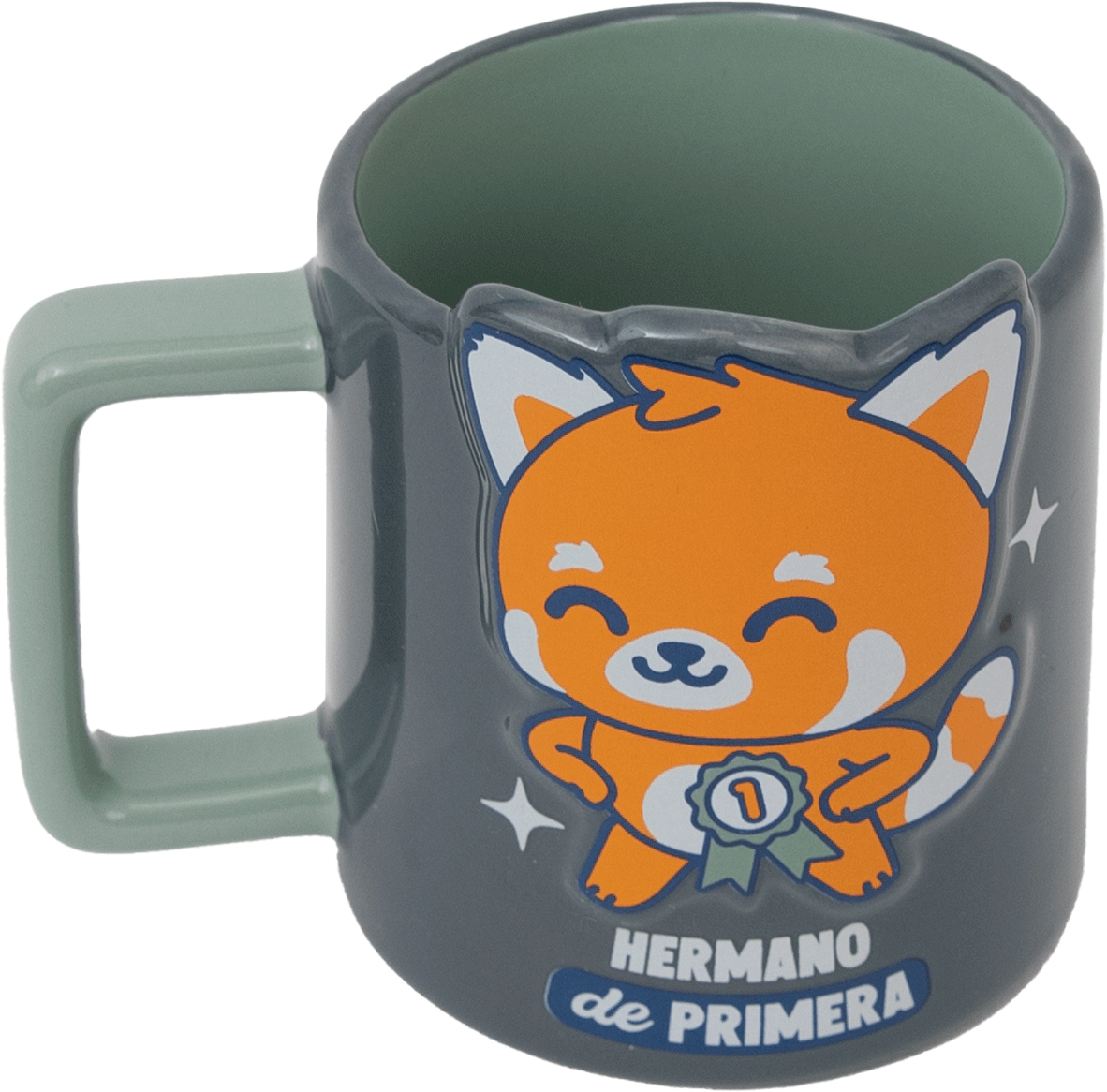 Taza 3D panda rojo - Hermano de primera