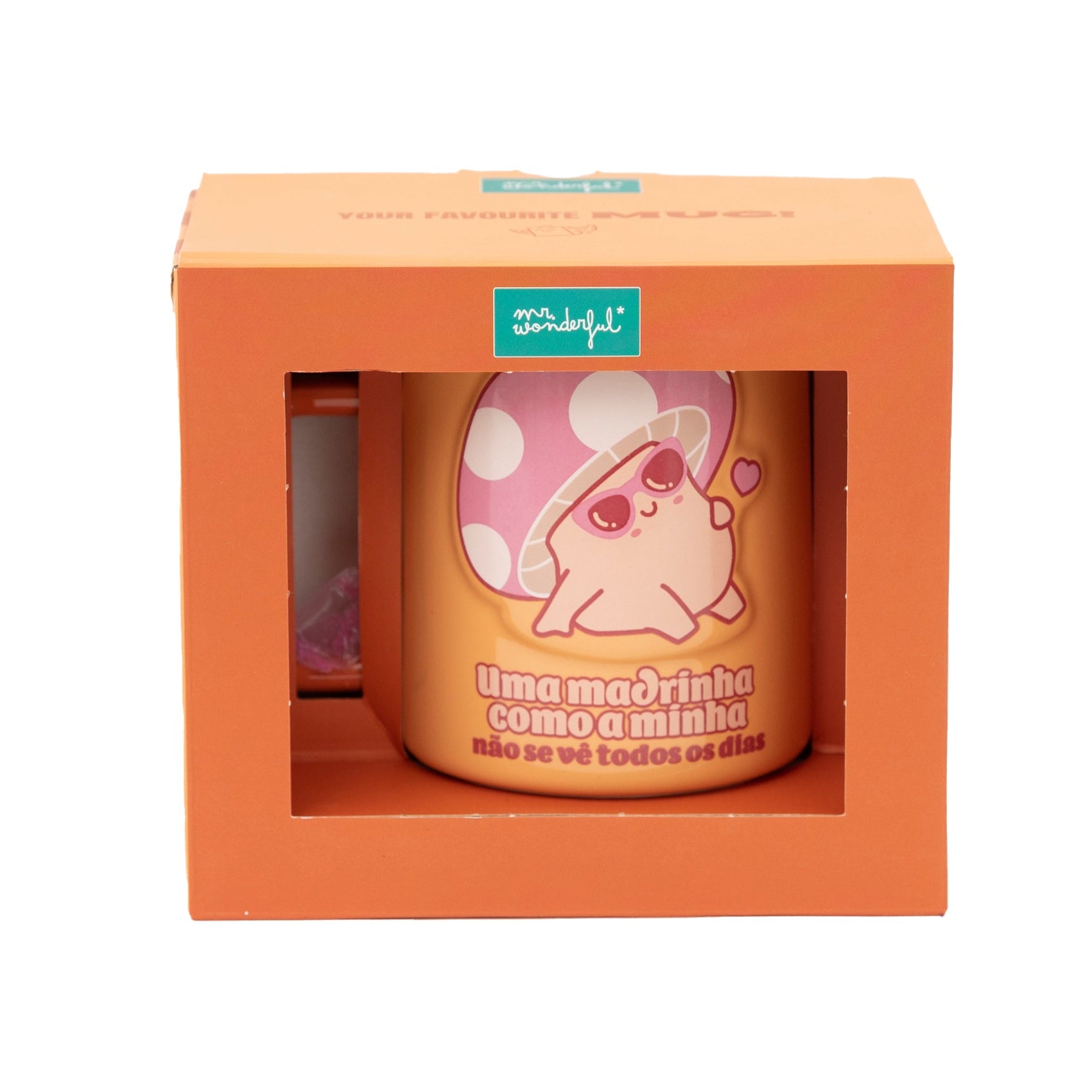 Caneca 3D cogumelo - Uma madrinha como a minha não se vê todos os dias