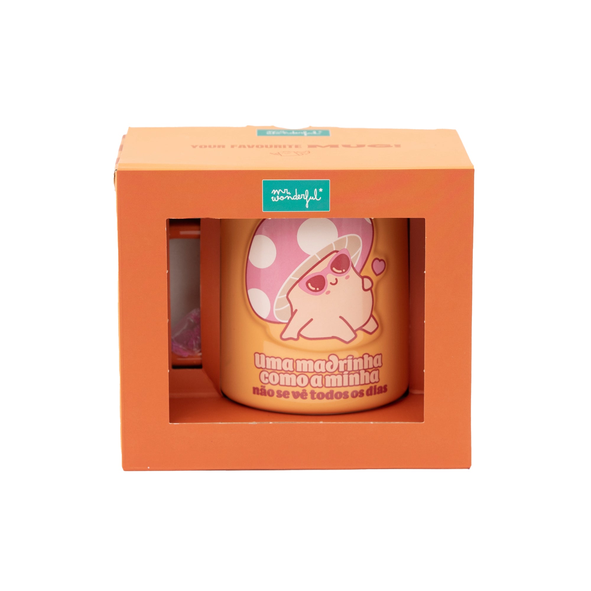 Caneca 3D cogumelo - Uma madrinha como a minha não se vê todos os dias