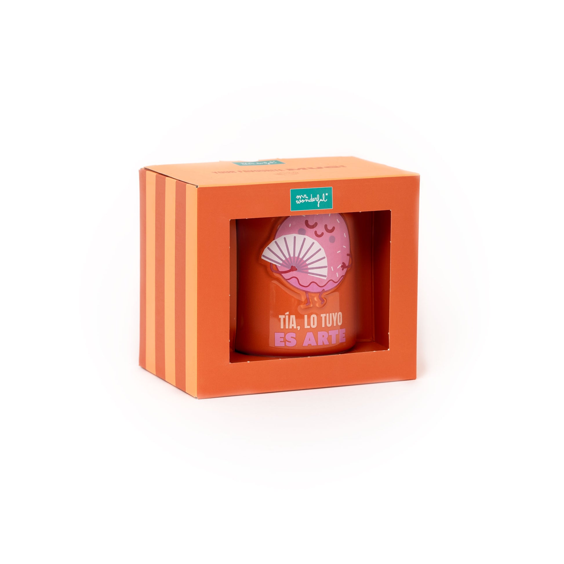 Taza con diseño de donut 3D y mensaje divertido para amigas y tías