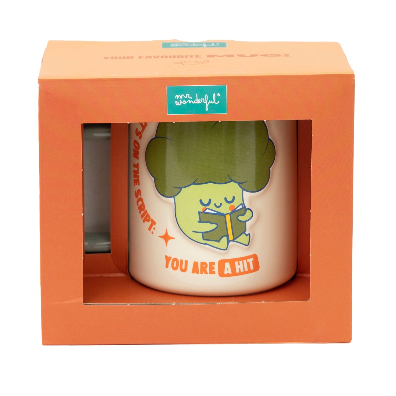 Caneca 3D brócolos - It's on the script: you are a hit!