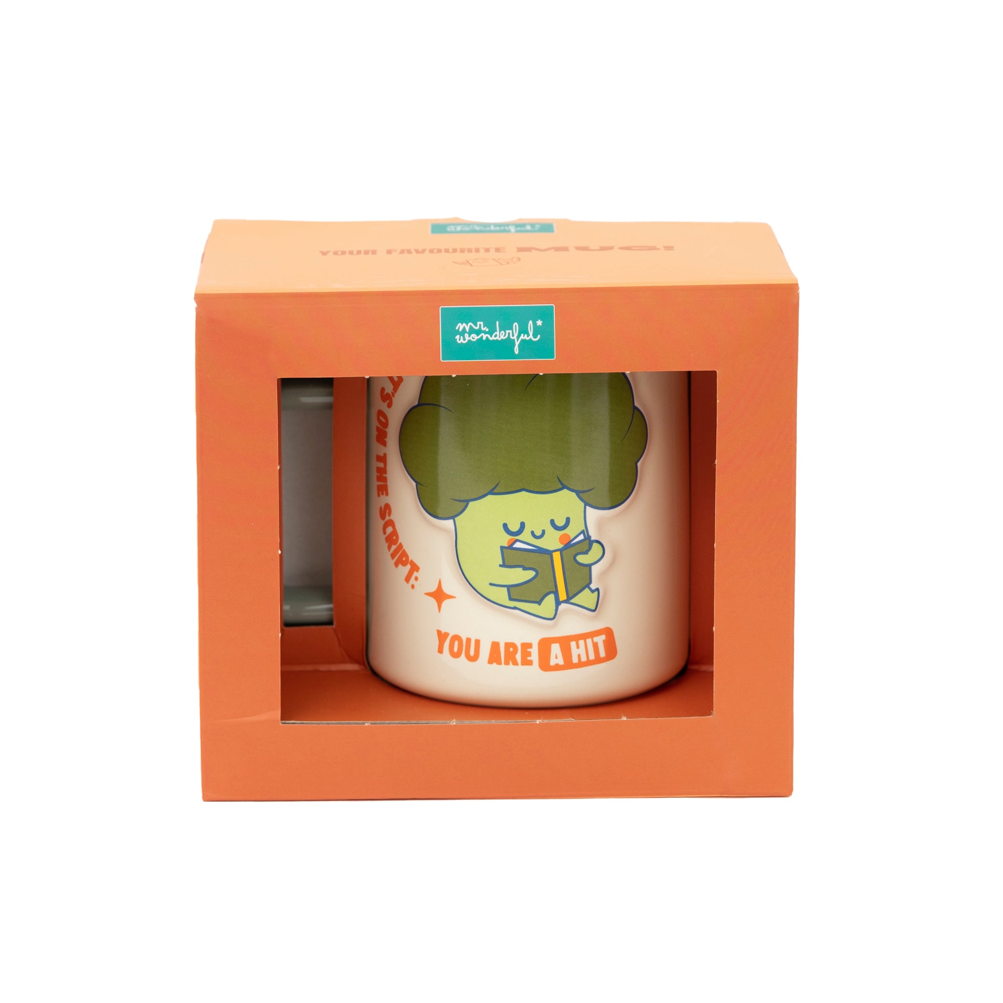 3D mug broccoli - It's on the script: you are a hit!