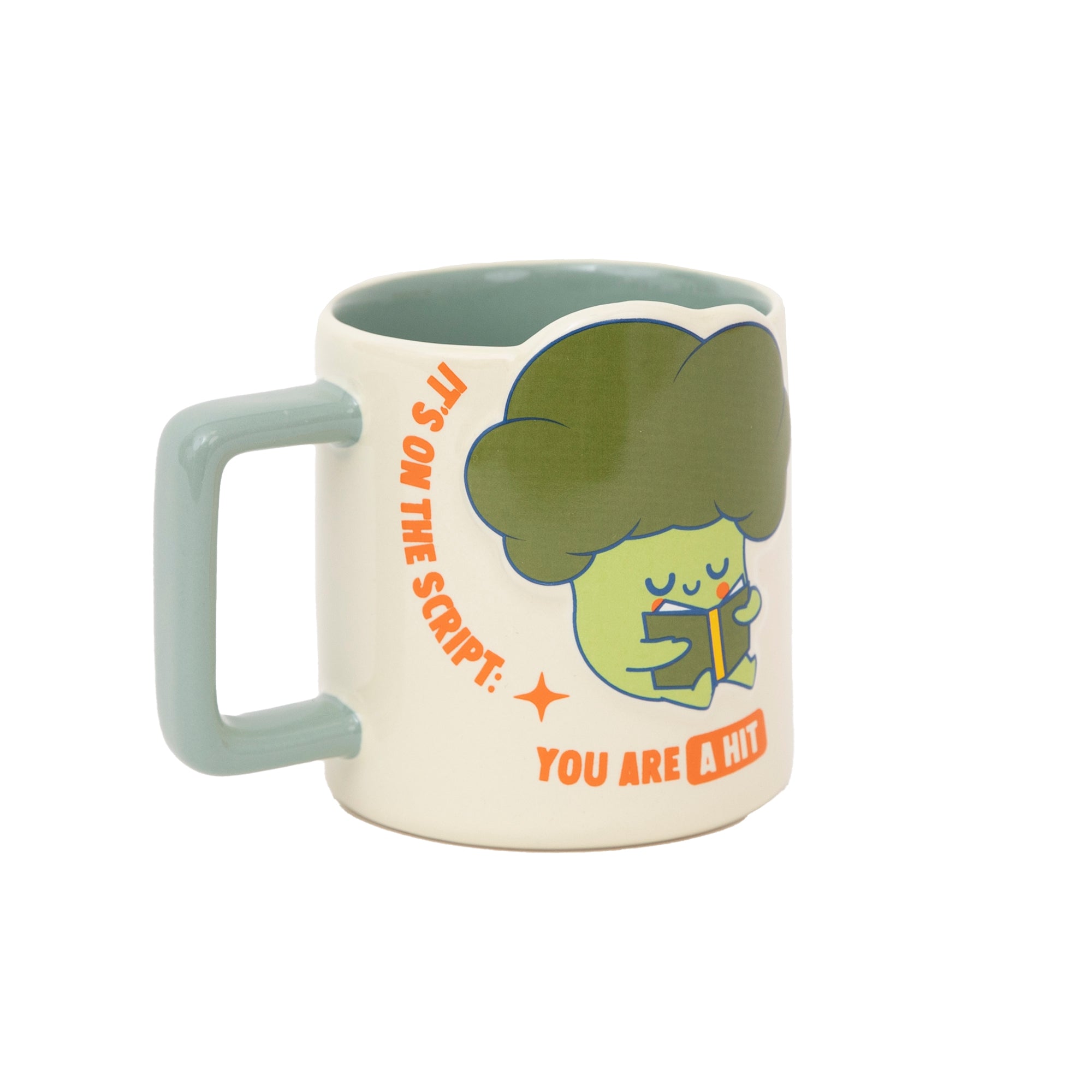 3D mug broccoli - It's on the script: you are a hit!