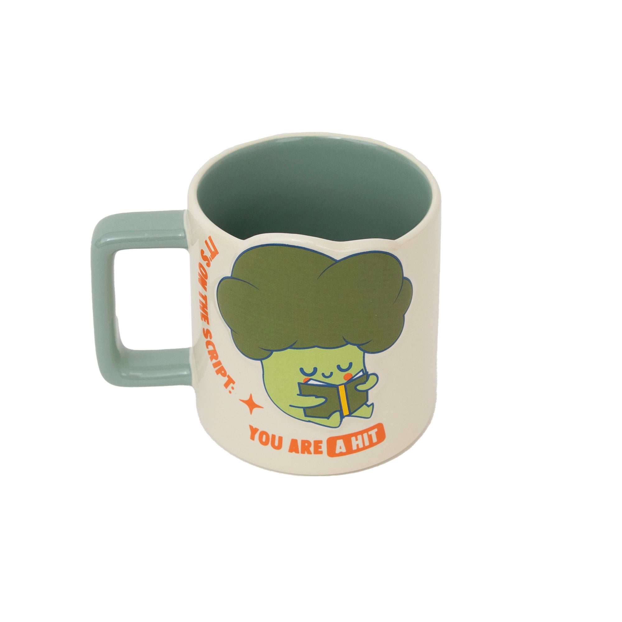 3D mug broccoli - It's on the script: you are a hit!