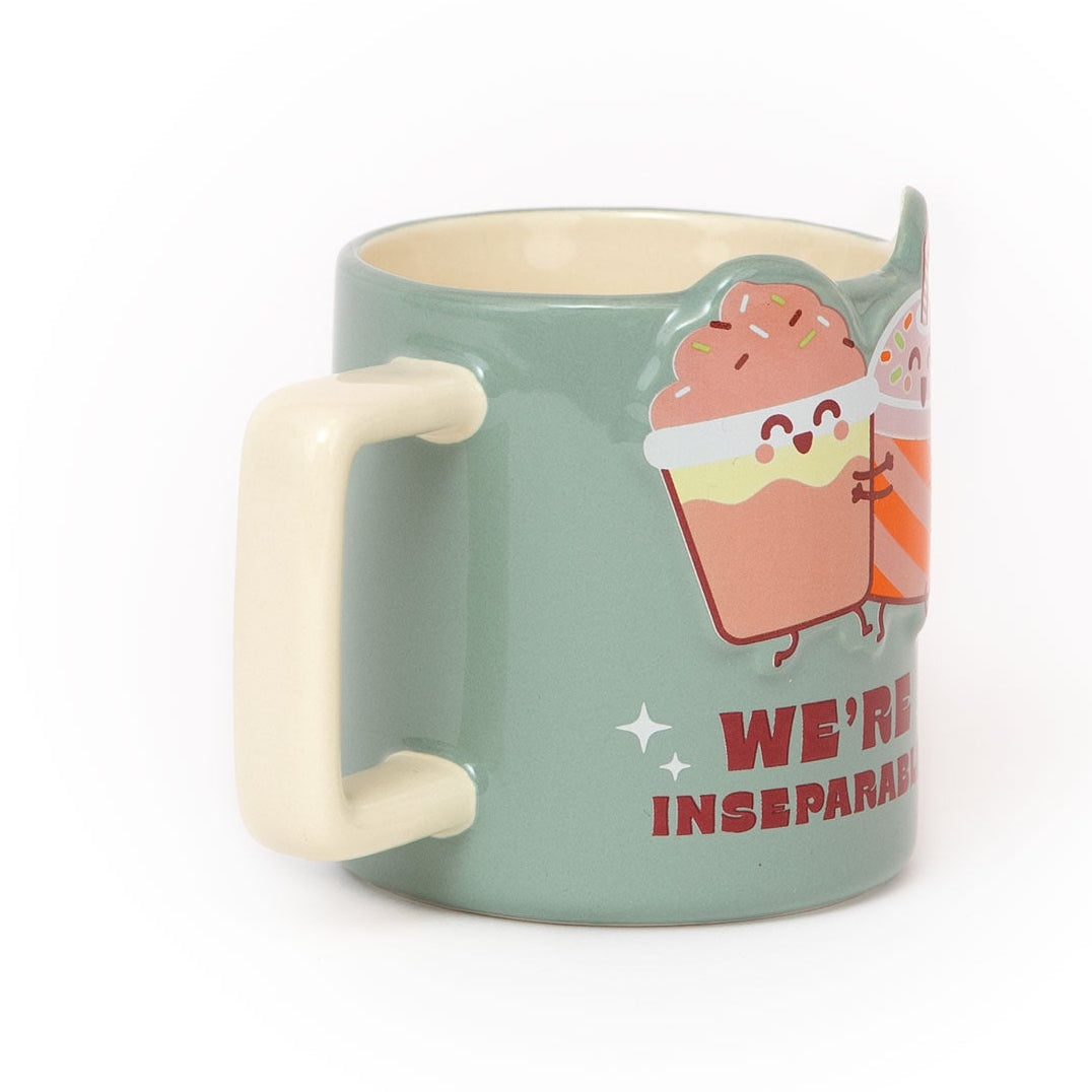 Taza Mr. Wonderful con mensaje en inglés de amistad y diseño con volumen