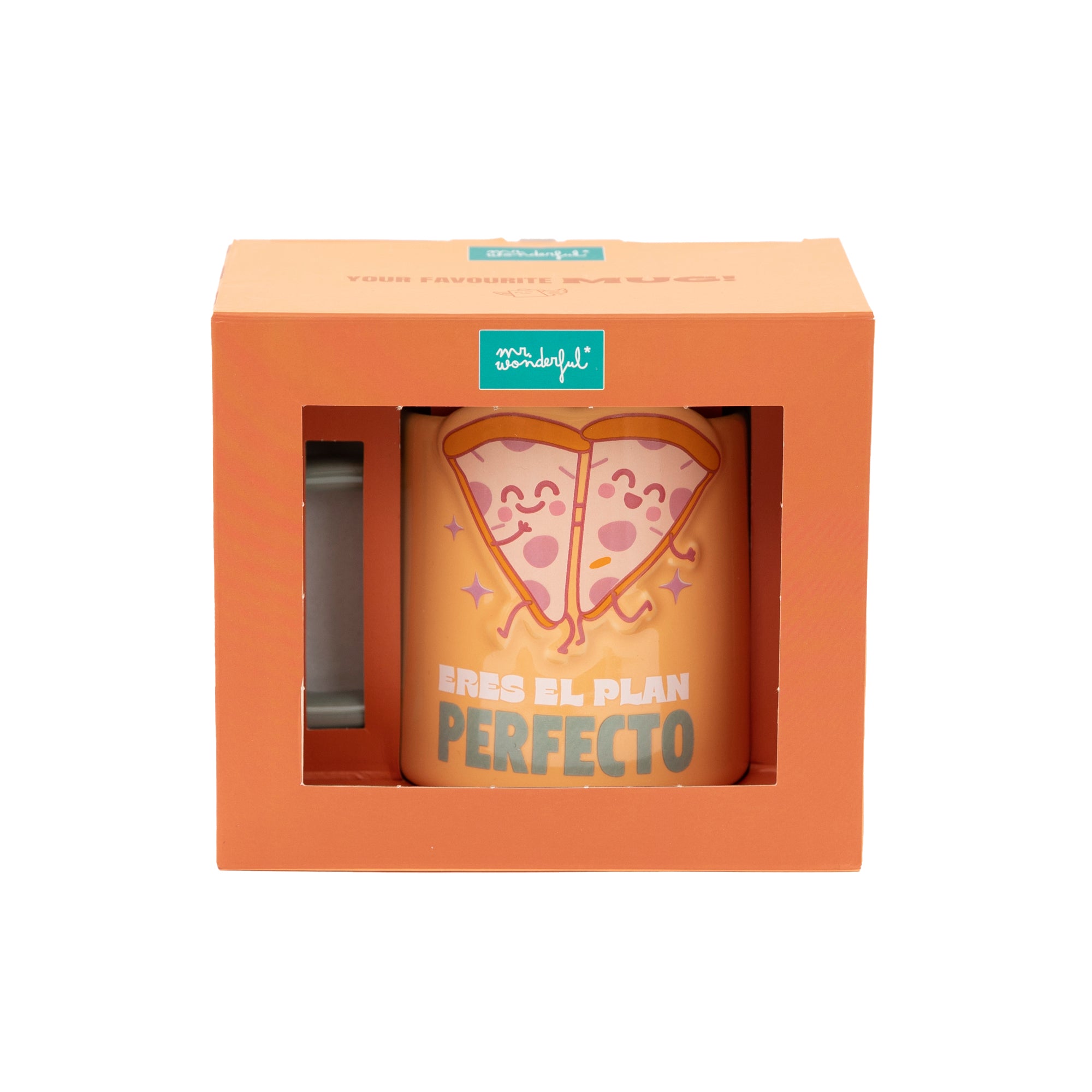 Taza 3D pizzas - Eres el plan perfecto