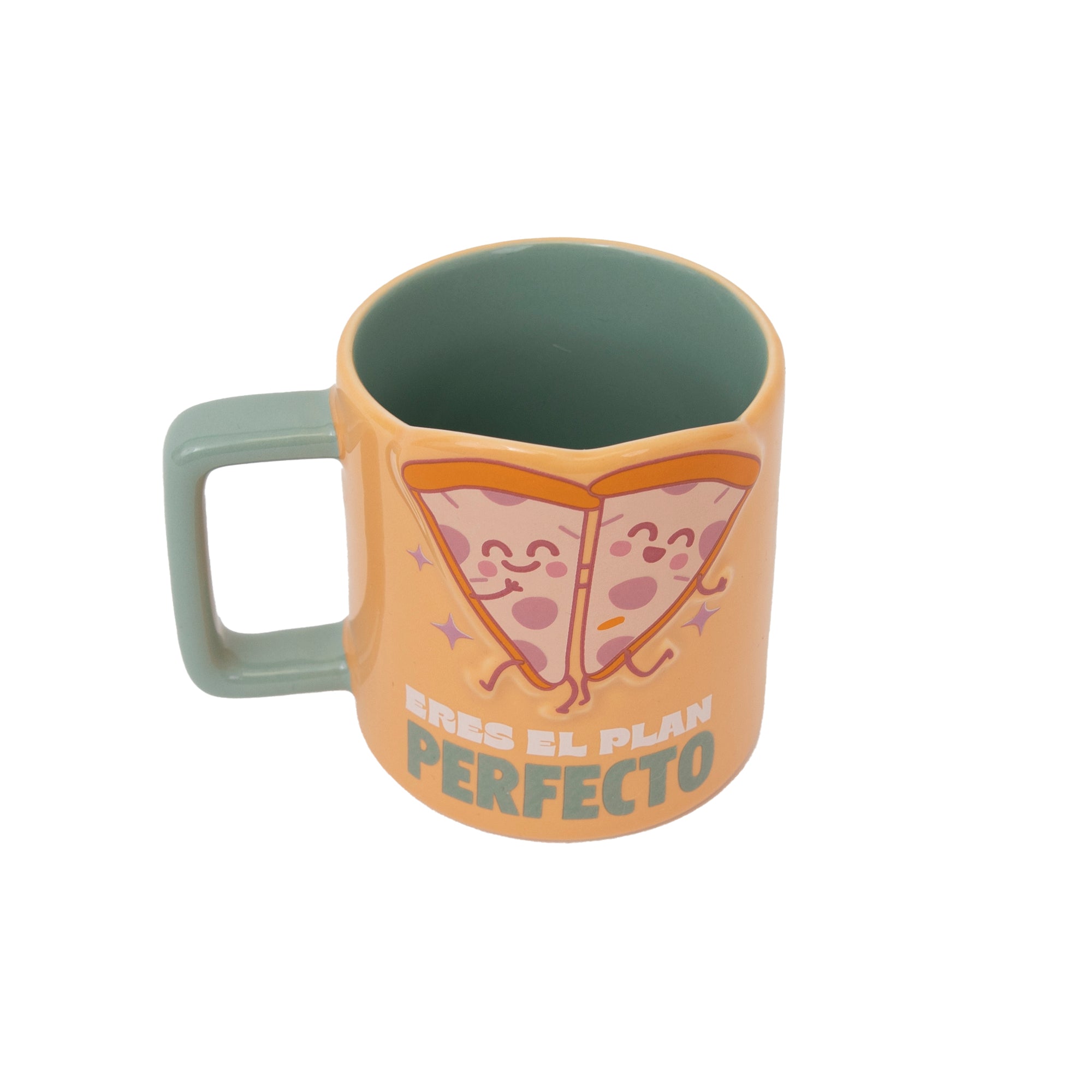 Taza 3D pizzas - Eres el plan perfecto