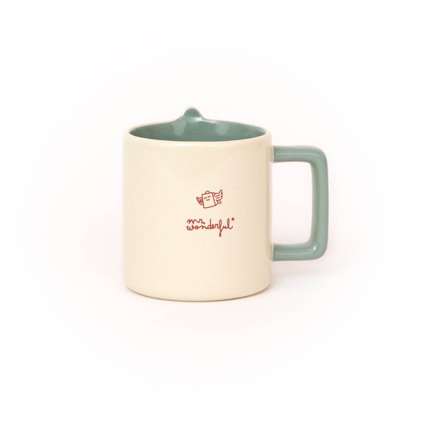 Taza Mr Wonderful con volumen y mensaje positivo