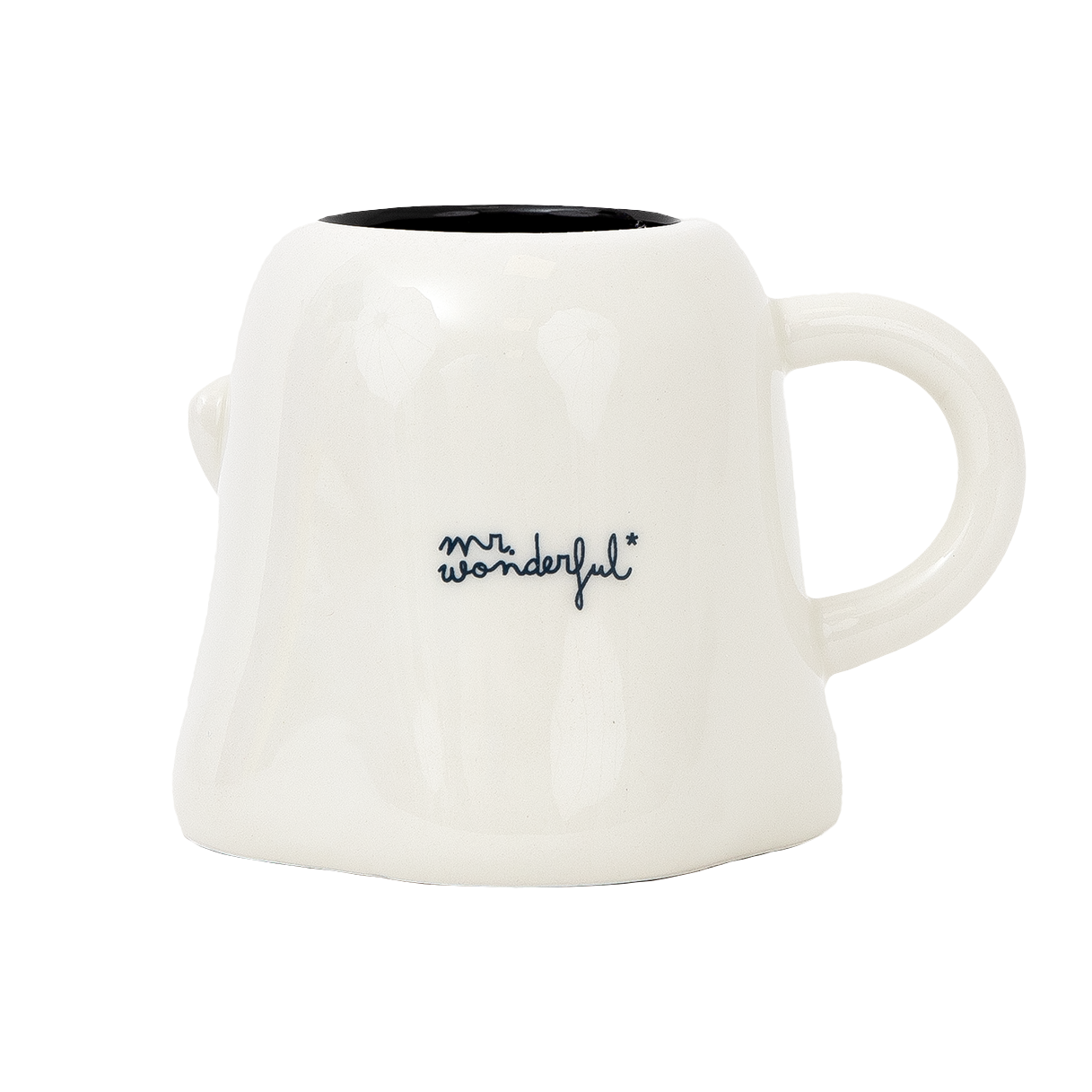 Taza Mr. Wonderful con mensaje interior fantasma Halloween