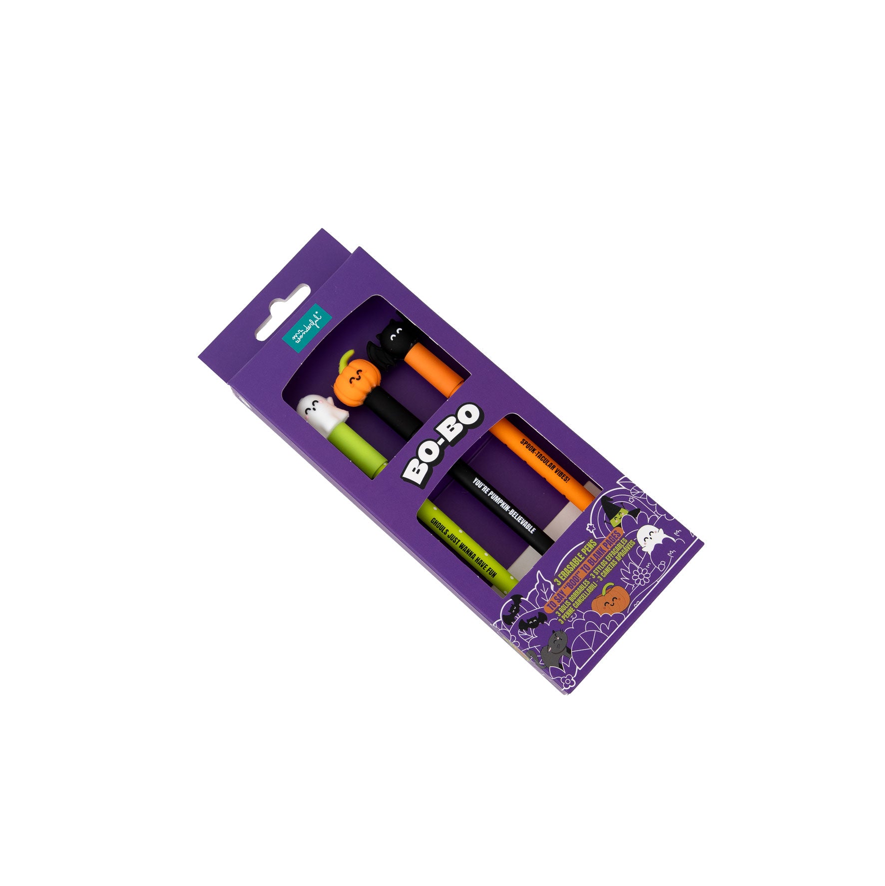 Set of 3 erasable pens Bo-Bo - Halloween