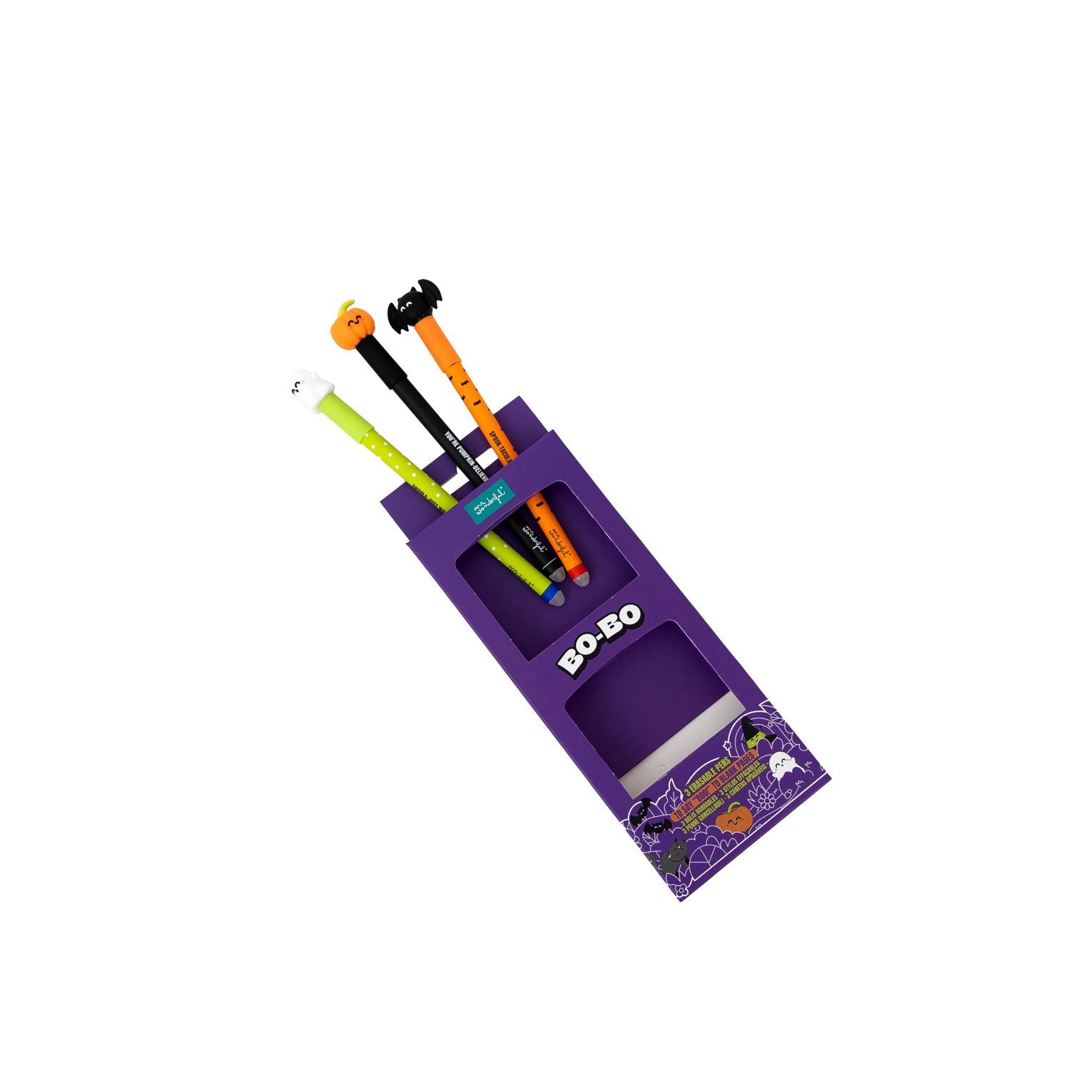 Set of 3 erasable pens Bo-Bo - Halloween