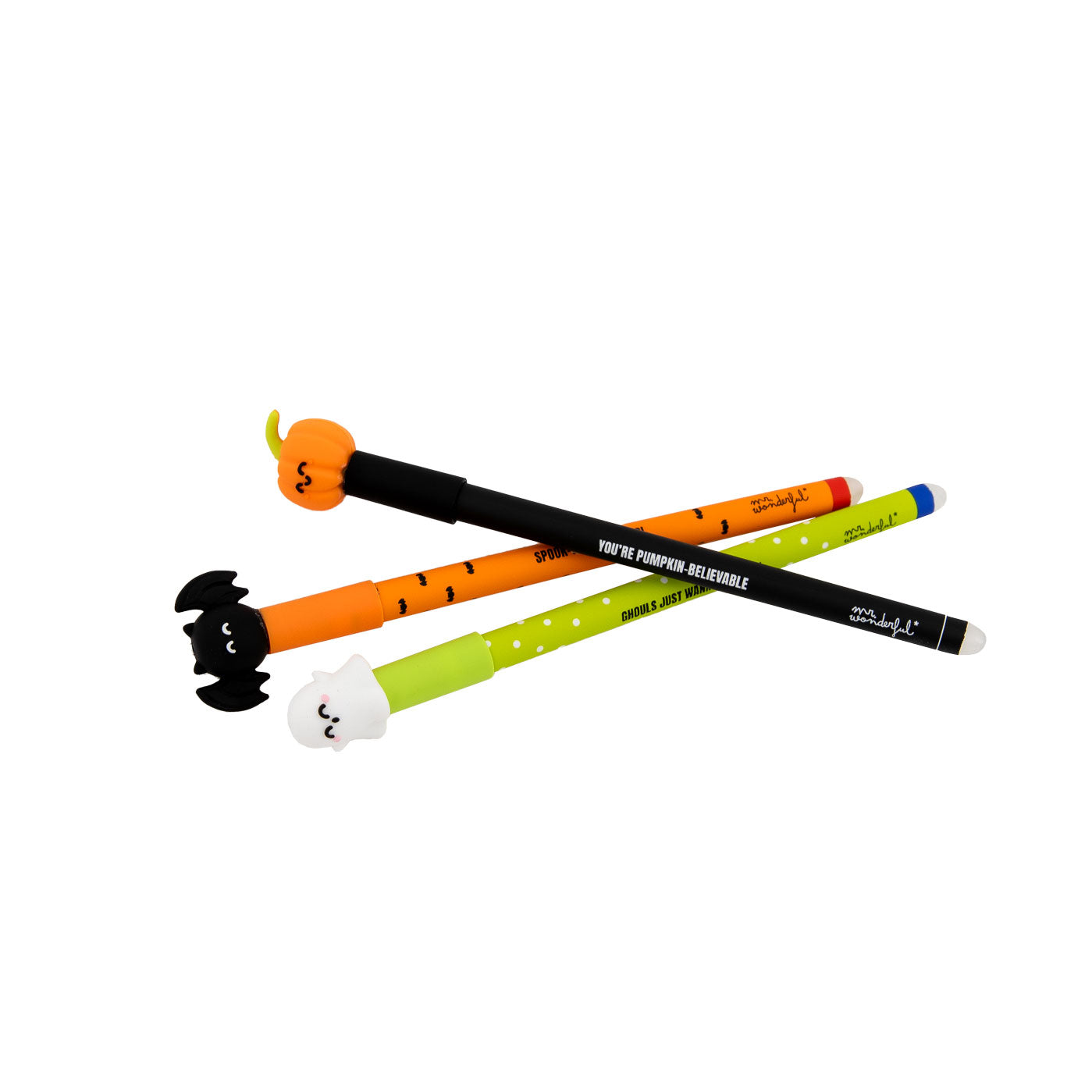 Bolis borrables Bo-Bo Mr. Wonderful Halloween calabaza fantasma murciélago