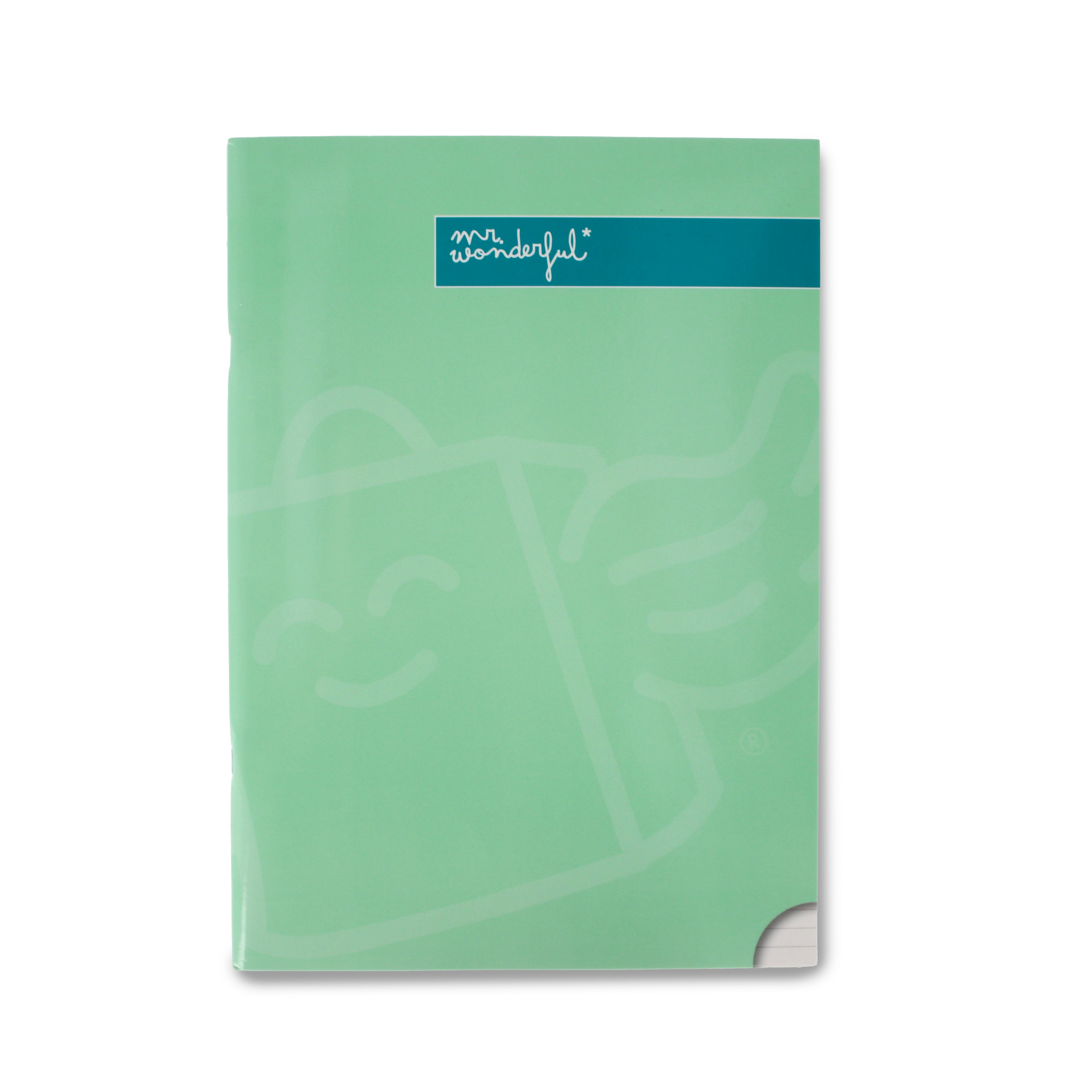 Green A4 notebook 48 sheets - Lined paper