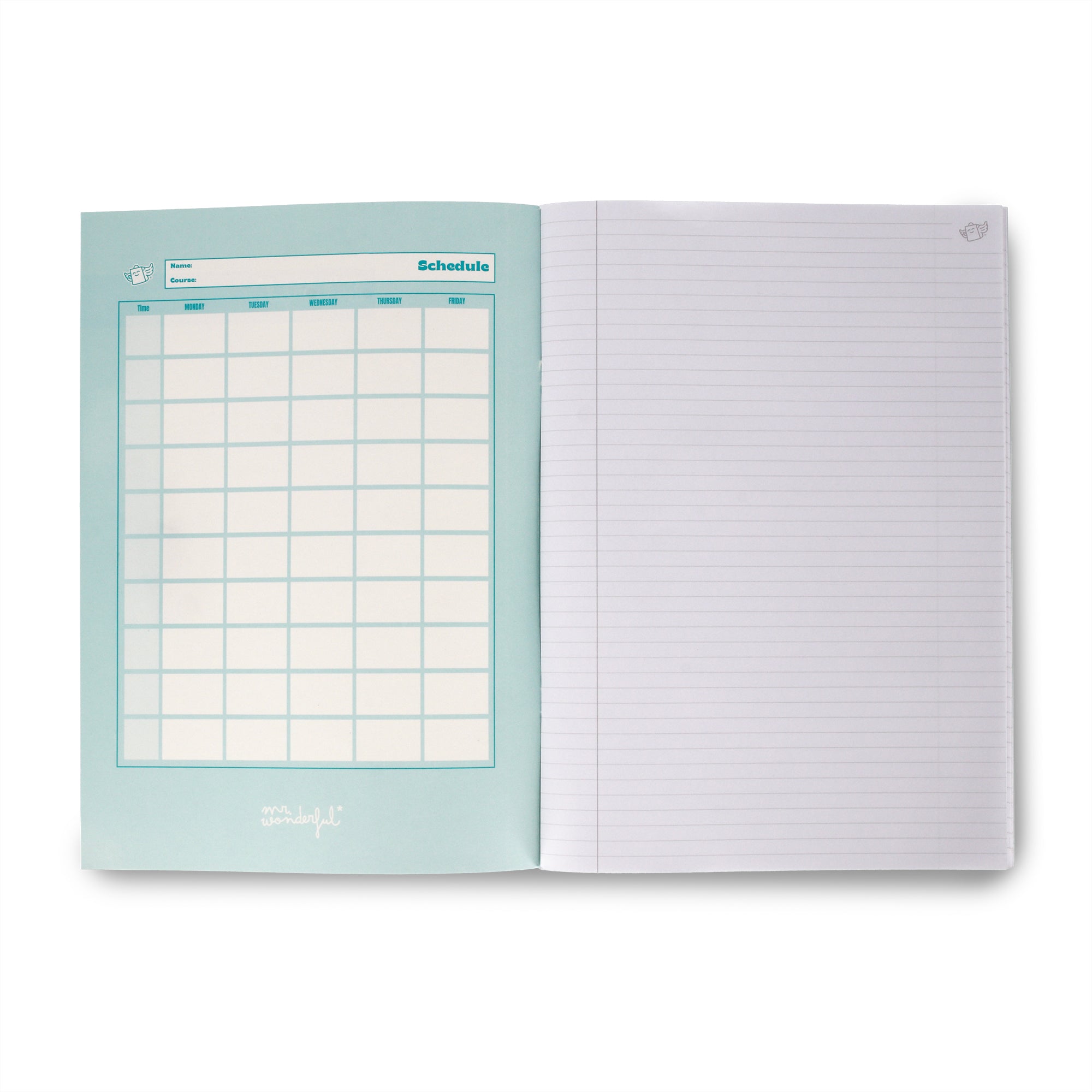 Green A4 notebook 48 sheets - Lined paper