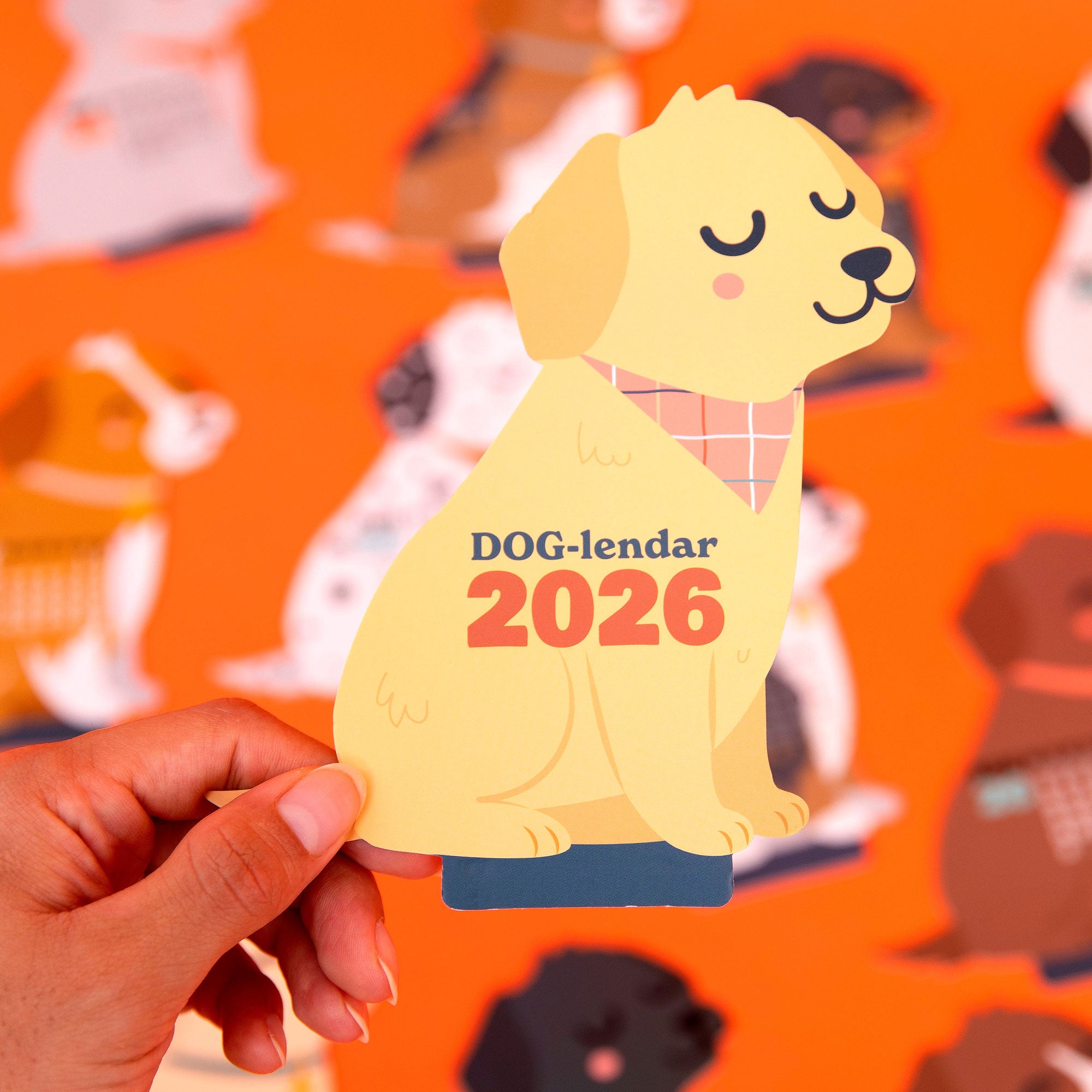 Calendario de sobremesa 2026 con peana - DOG-lendar