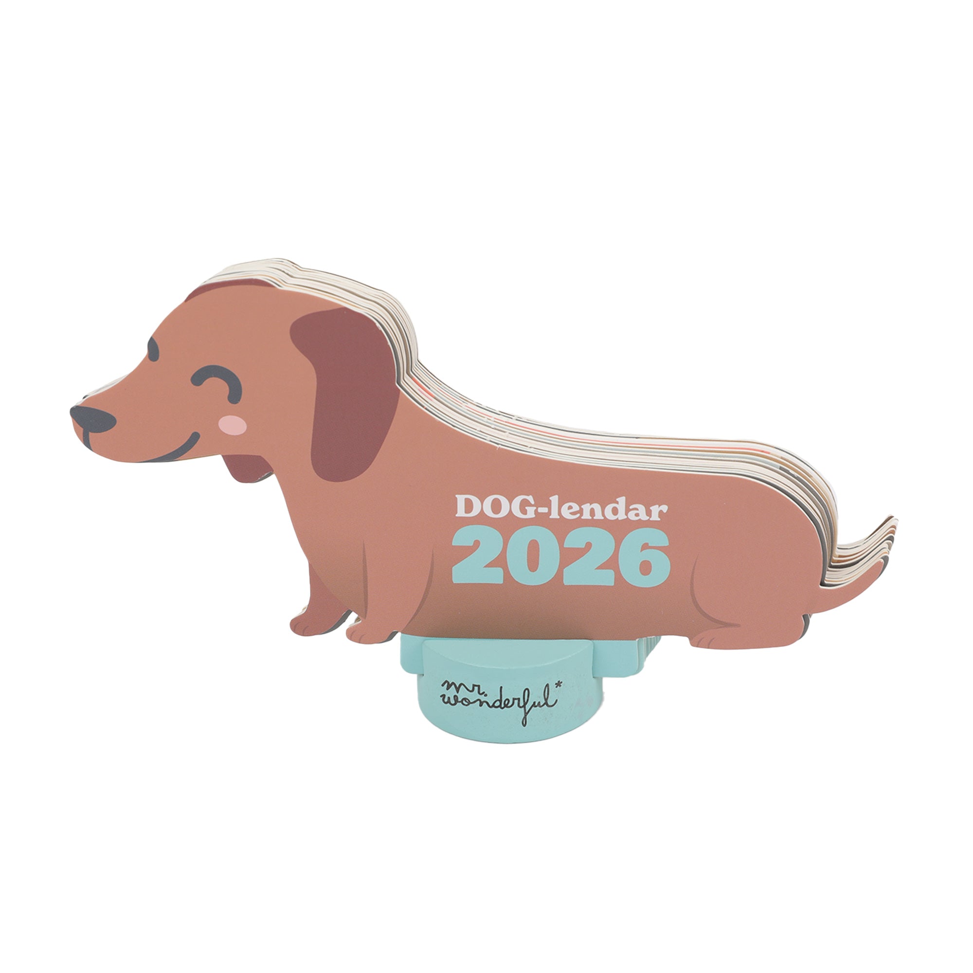 Calendario de sobre mesa 2026 - Dachshund