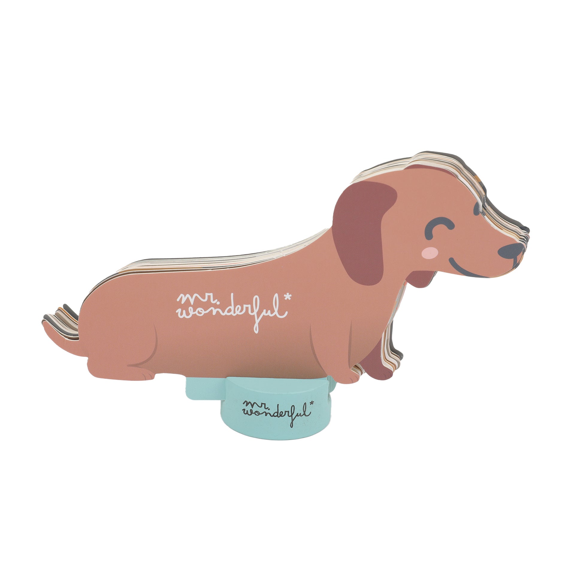 Calendario 2026 pequeño Mr. Wonderful para regalar a amantes de los perros salchicha