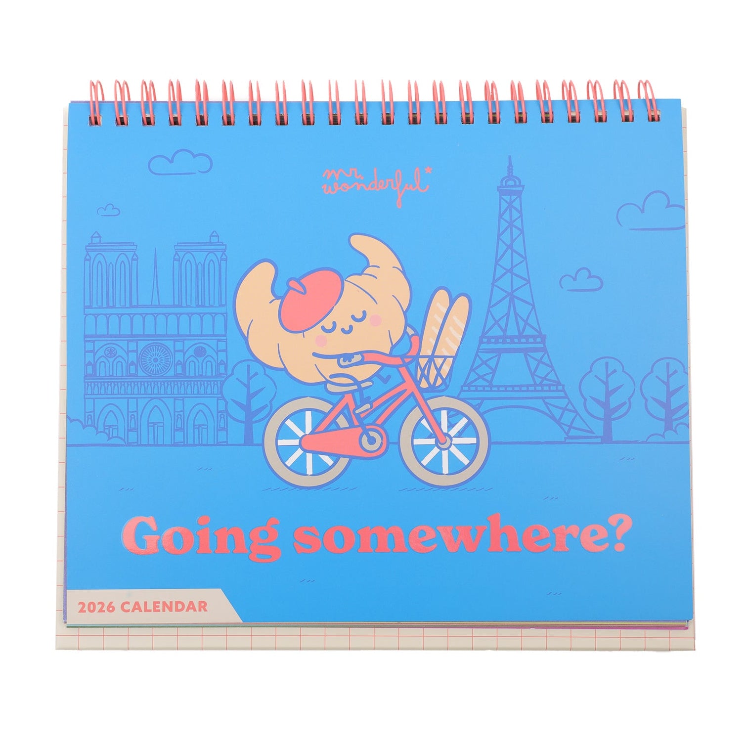 Calendario de sobremesa 2026 - Going somewhere? | Mr.Wonderful