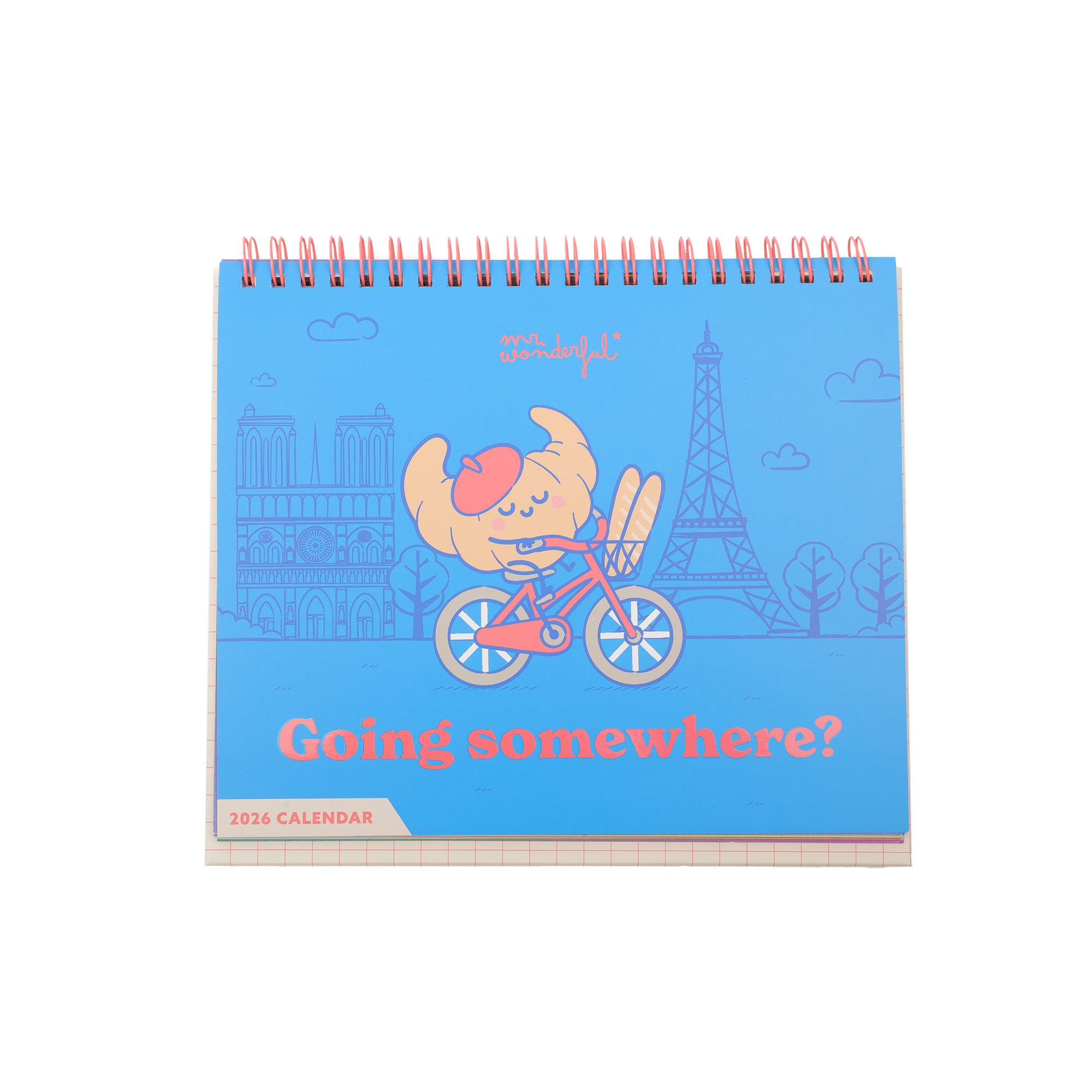 Calendario de sobremesa 2026 - Going somewhere? | Mr.Wonderful