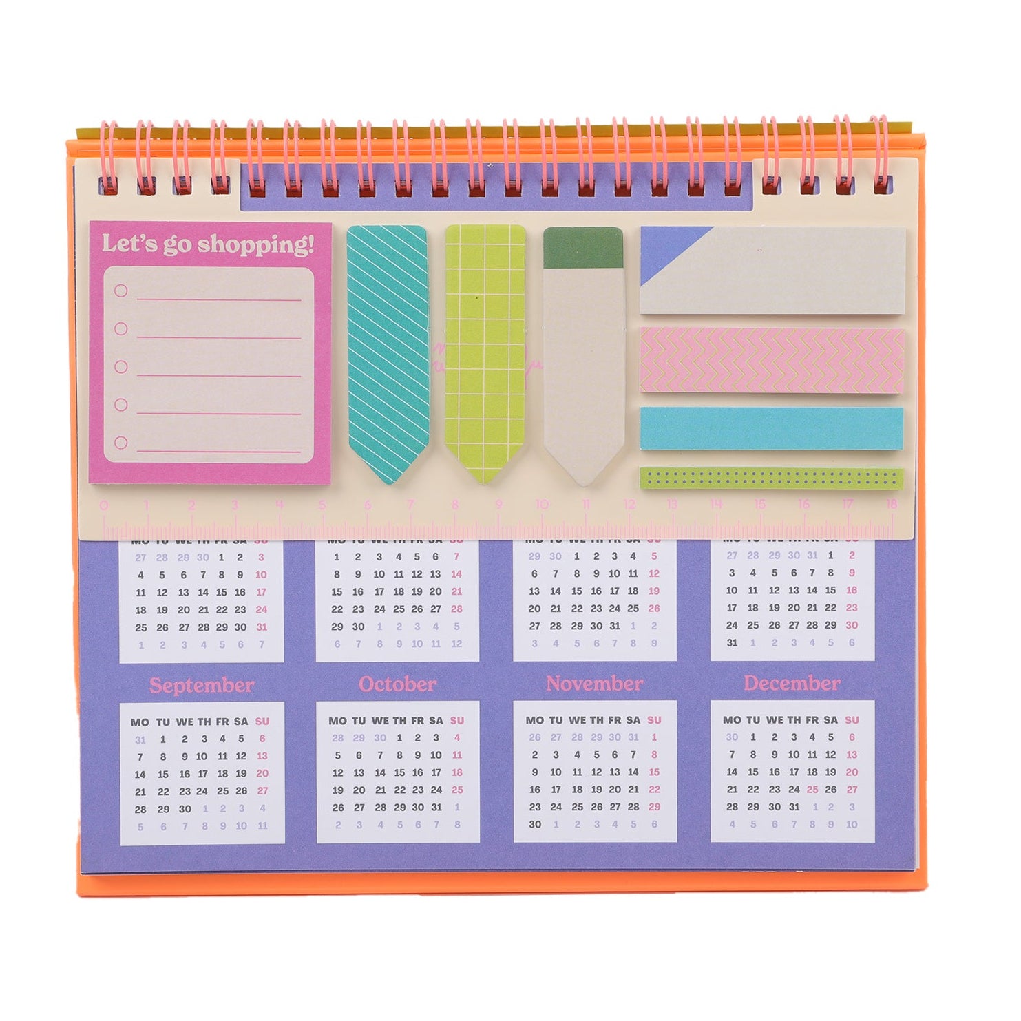 Calendario 2026 de escritorio Mr. Wonderful con festivos internacionales