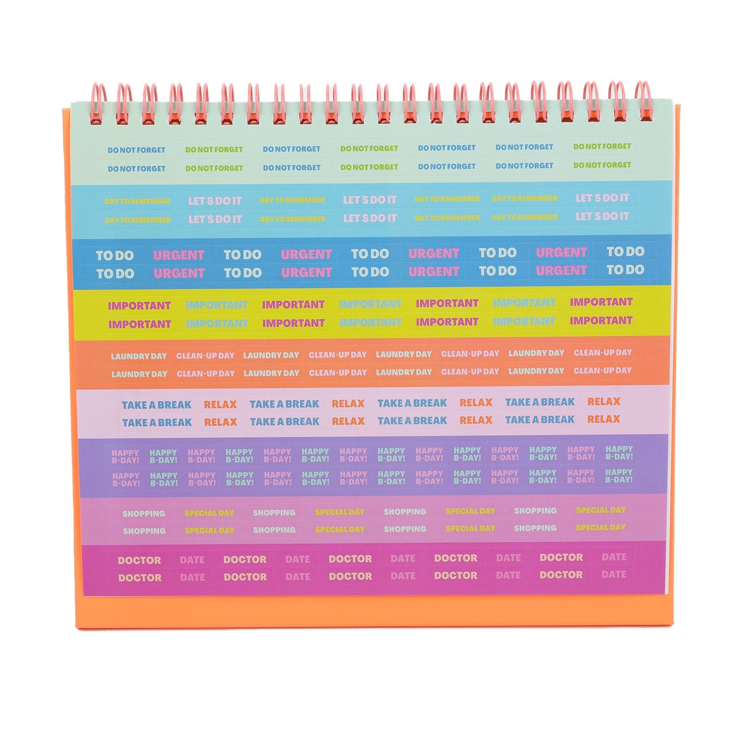 Calendario de escritorio 2026 Mr. Wonderful en inglés