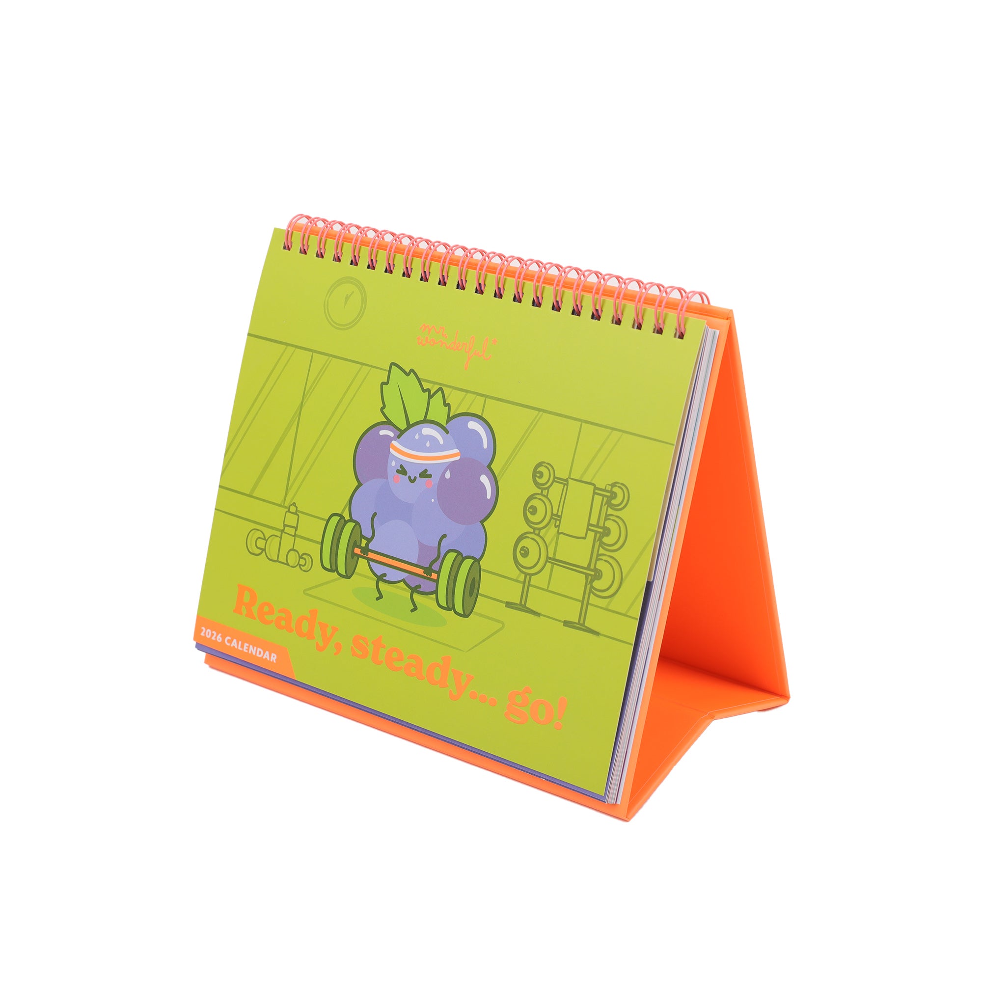 Desk calendar 2026 - Ready, steady... go!