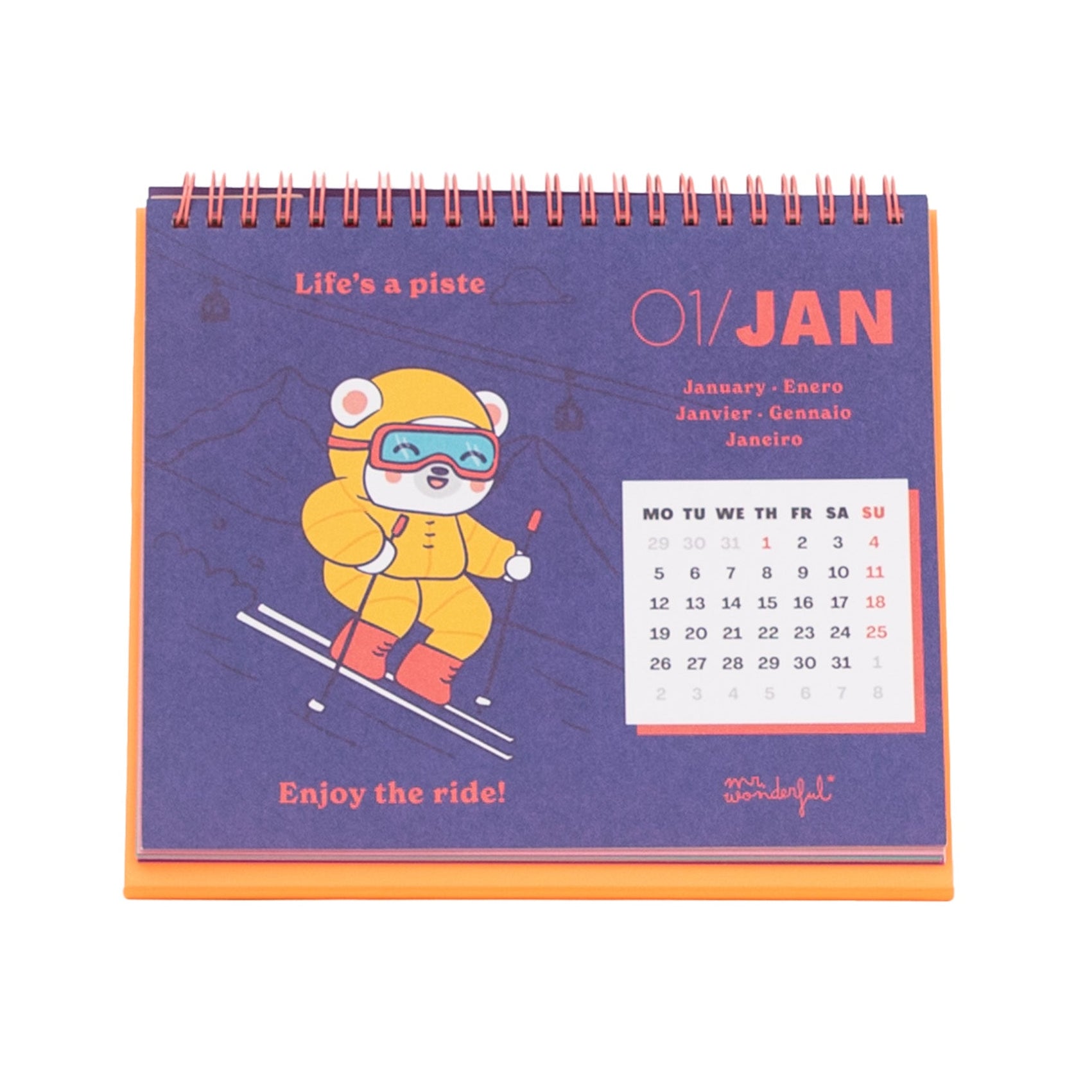 Calendario de sobremesa 2026 - Ready, steady... go!