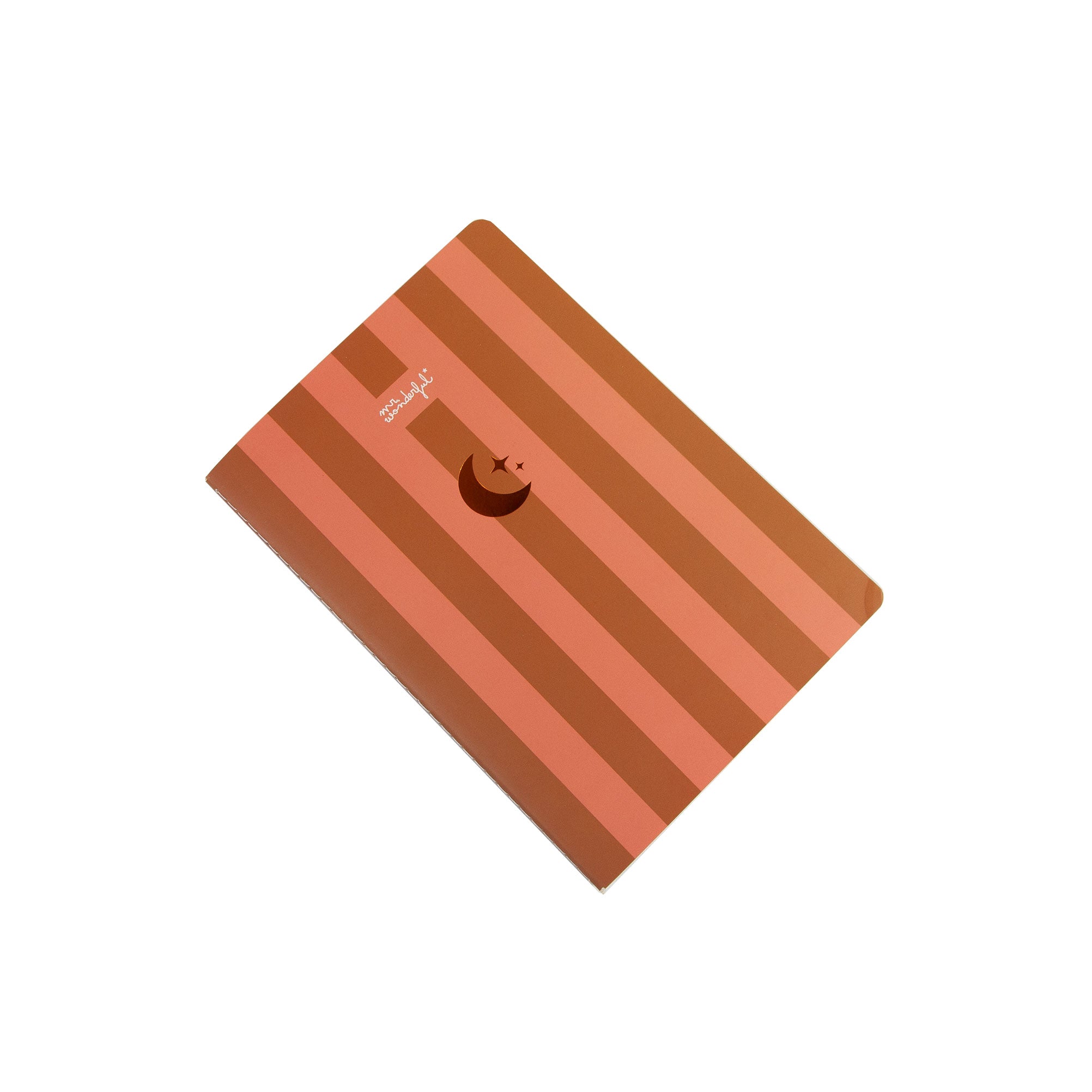 A5 Notebook – Pink and Brown Stripes