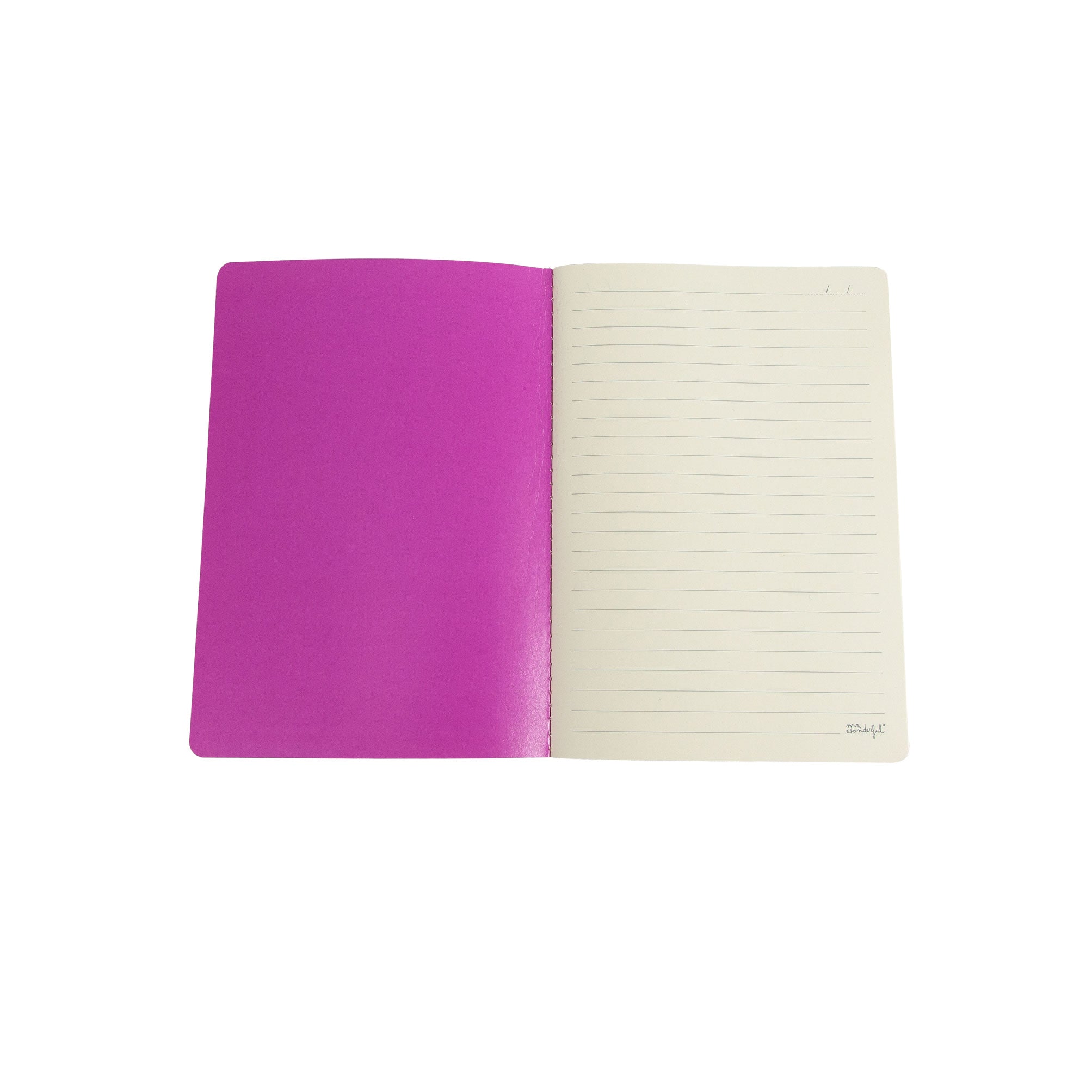 Libreta A5 - Rayas rosas y rojas