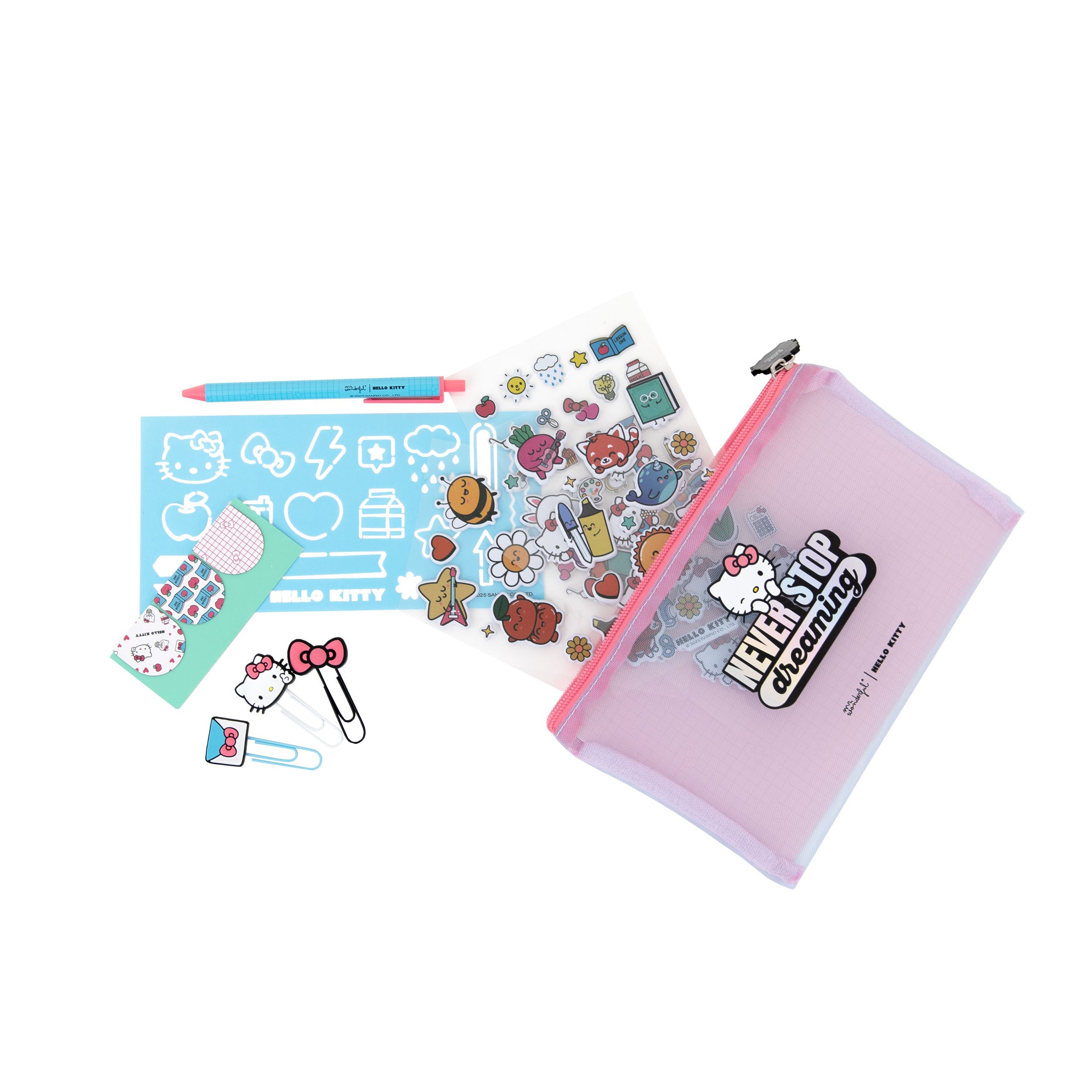 Set de escritura Hello Kitty x Mr. Wonderful - Never stop dreaming
