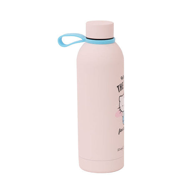 Botella térmica Hello Kitty x Mr. Wonderful con mensaje What's the plan for today?