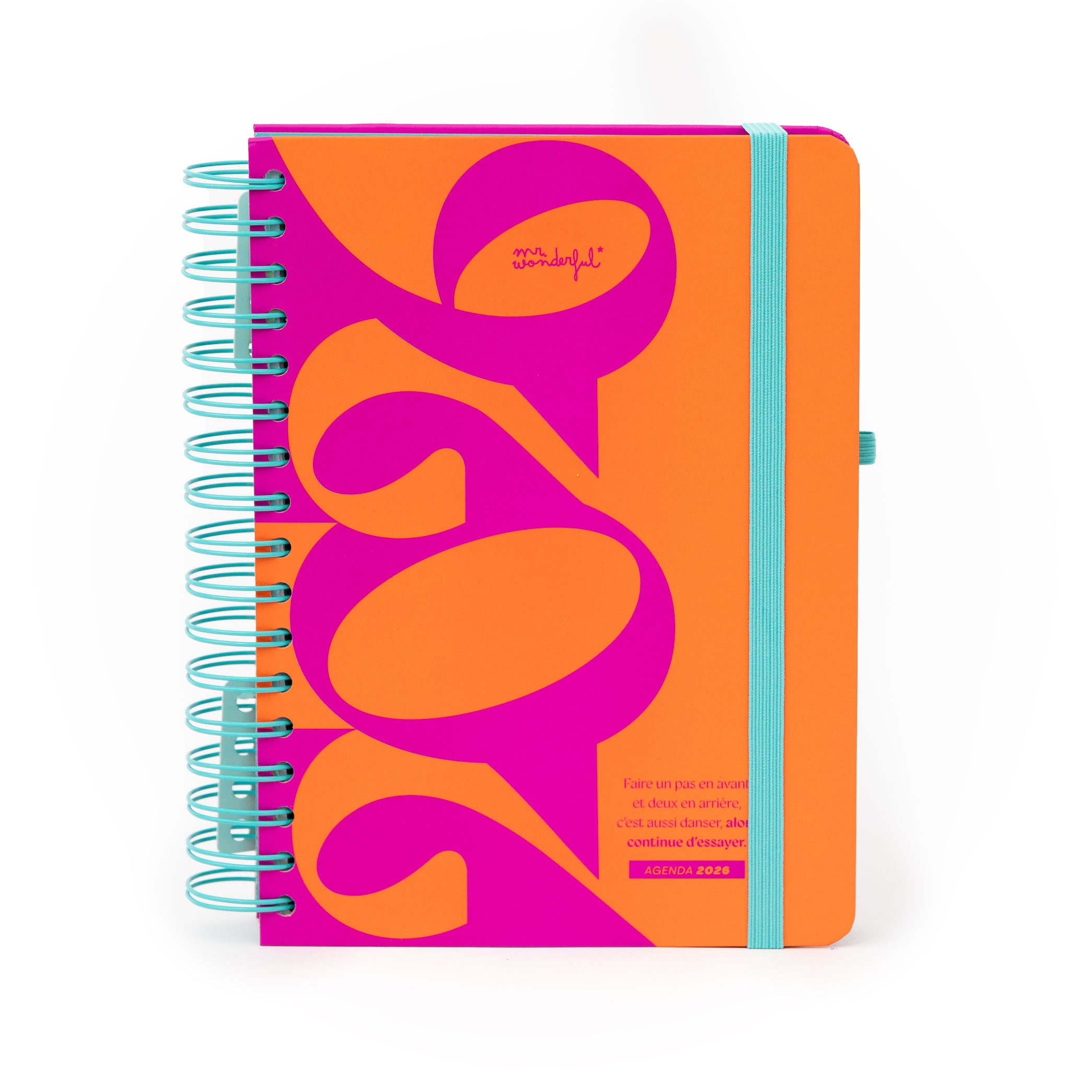 Agenda Wonder 2026 Journalier - Continue d’essayer