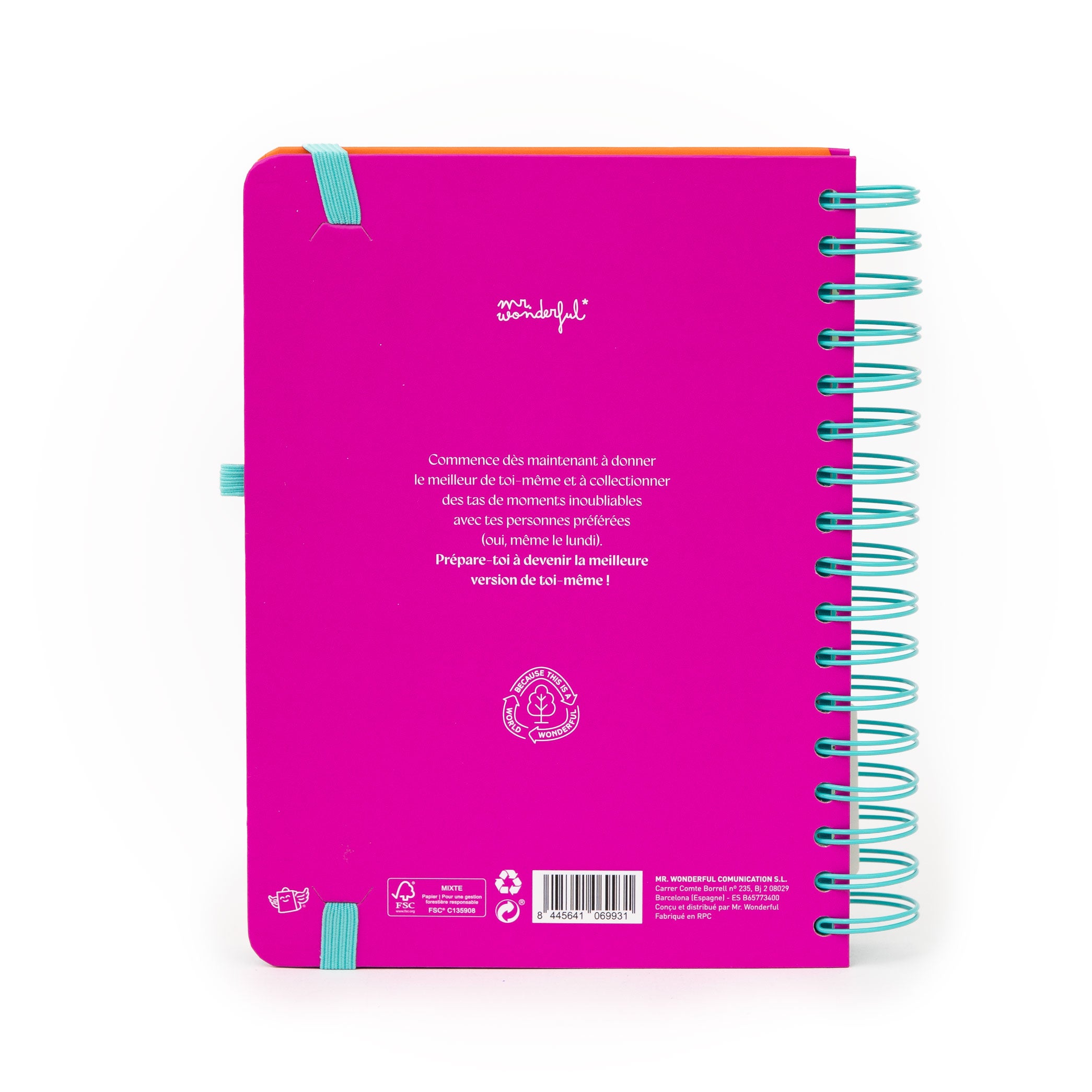 Agenda Wonder 2026 Journalier - Continue d’essayer