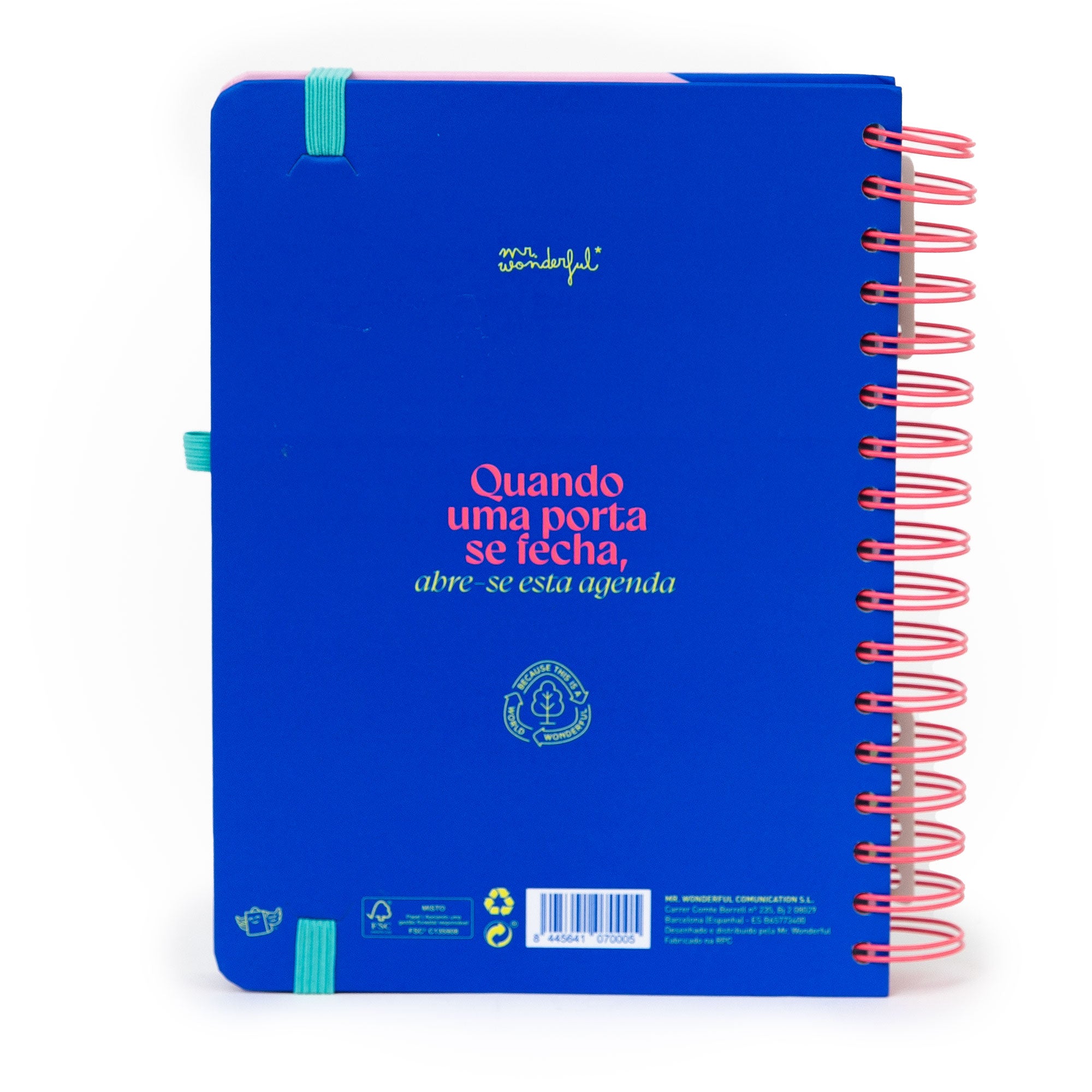 Agenda Wonder 2026 Diária - Quando uma porta se fecha, abre-se esta agenda