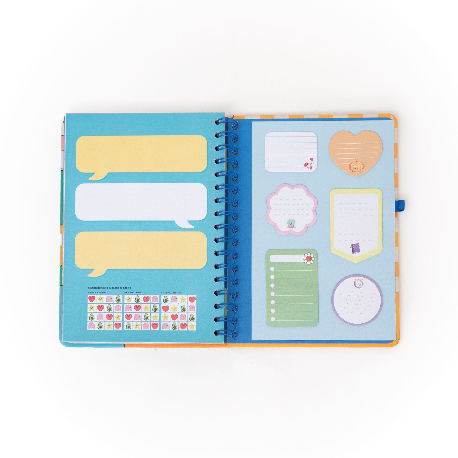 Agenda Mr. Wonderful con notas adhesivas
