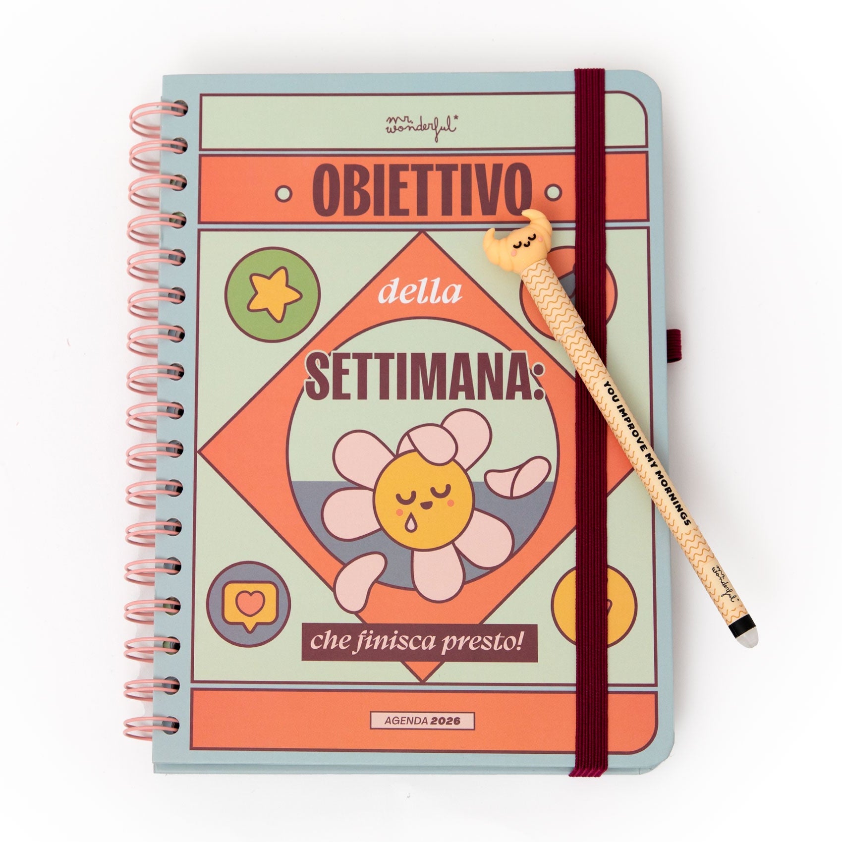 Agenda Wonder 2026 Settimanale - Obiettivo della settimana: che finisca presto!