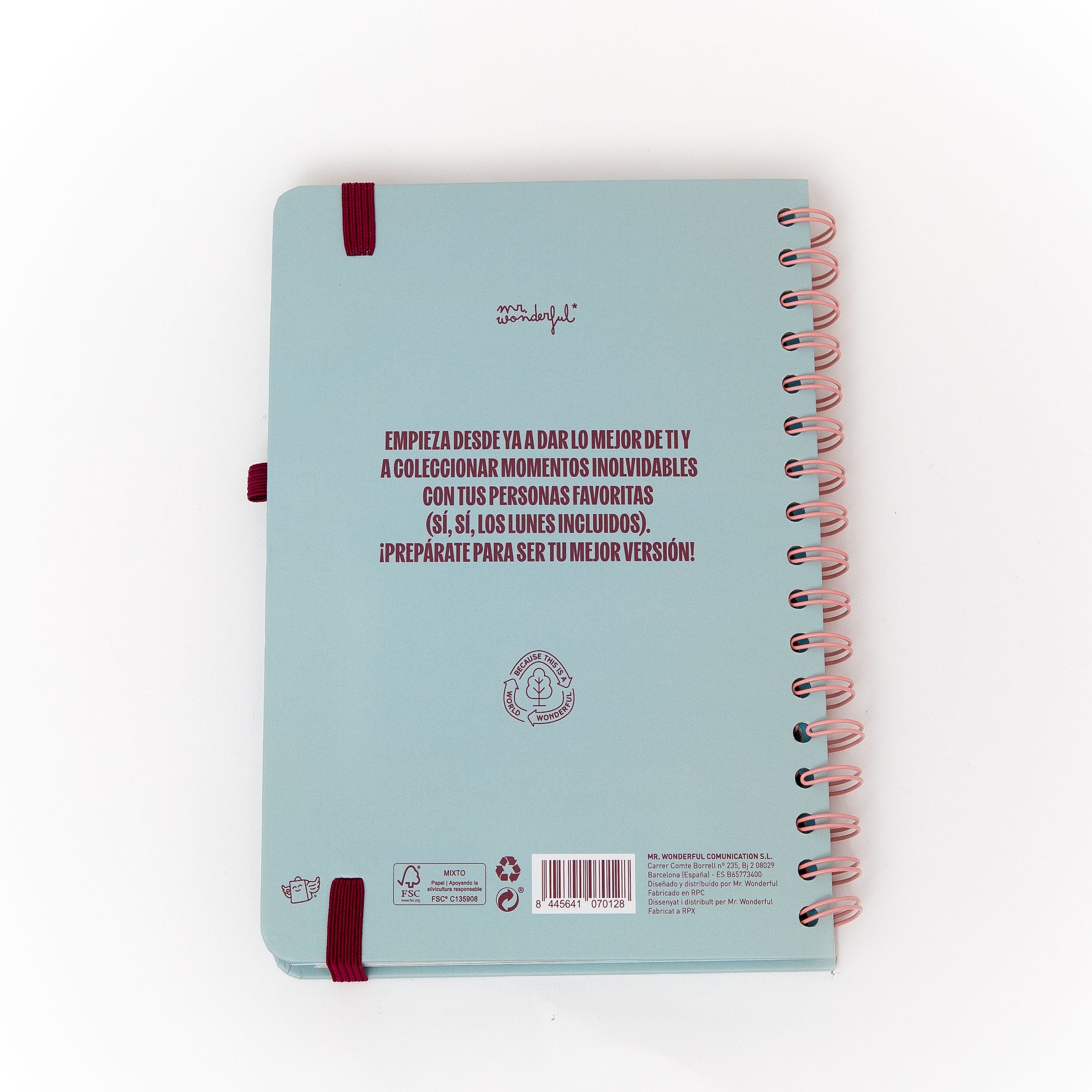 Set de Agenda Wonder pequeña 2026 Semanal + boli - Objetivo de la semana: ¡que se acabe!