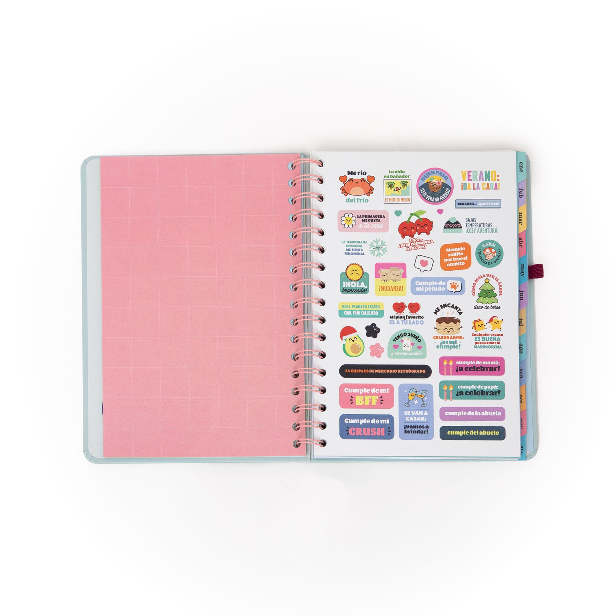 Set de Agenda Wonder pequeña 2026 Semanal + boli - Objetivo de la semana: ¡que se acabe!