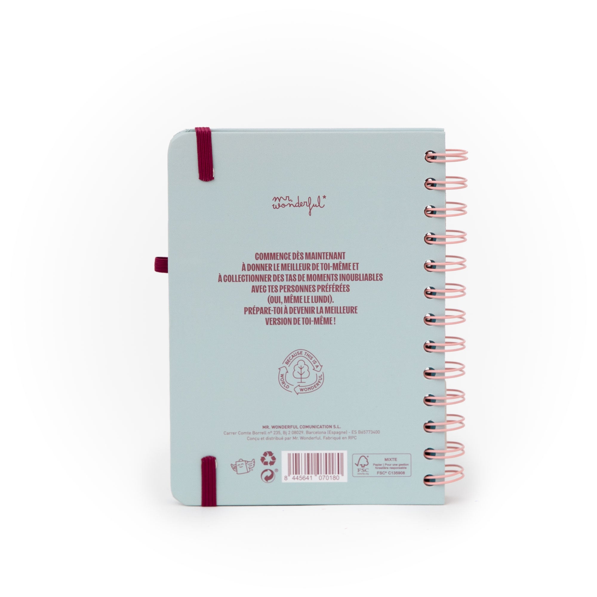 Agenda Wonder petit format 2026 Semainier - Objectif de la semaine : qu’elle se termine !