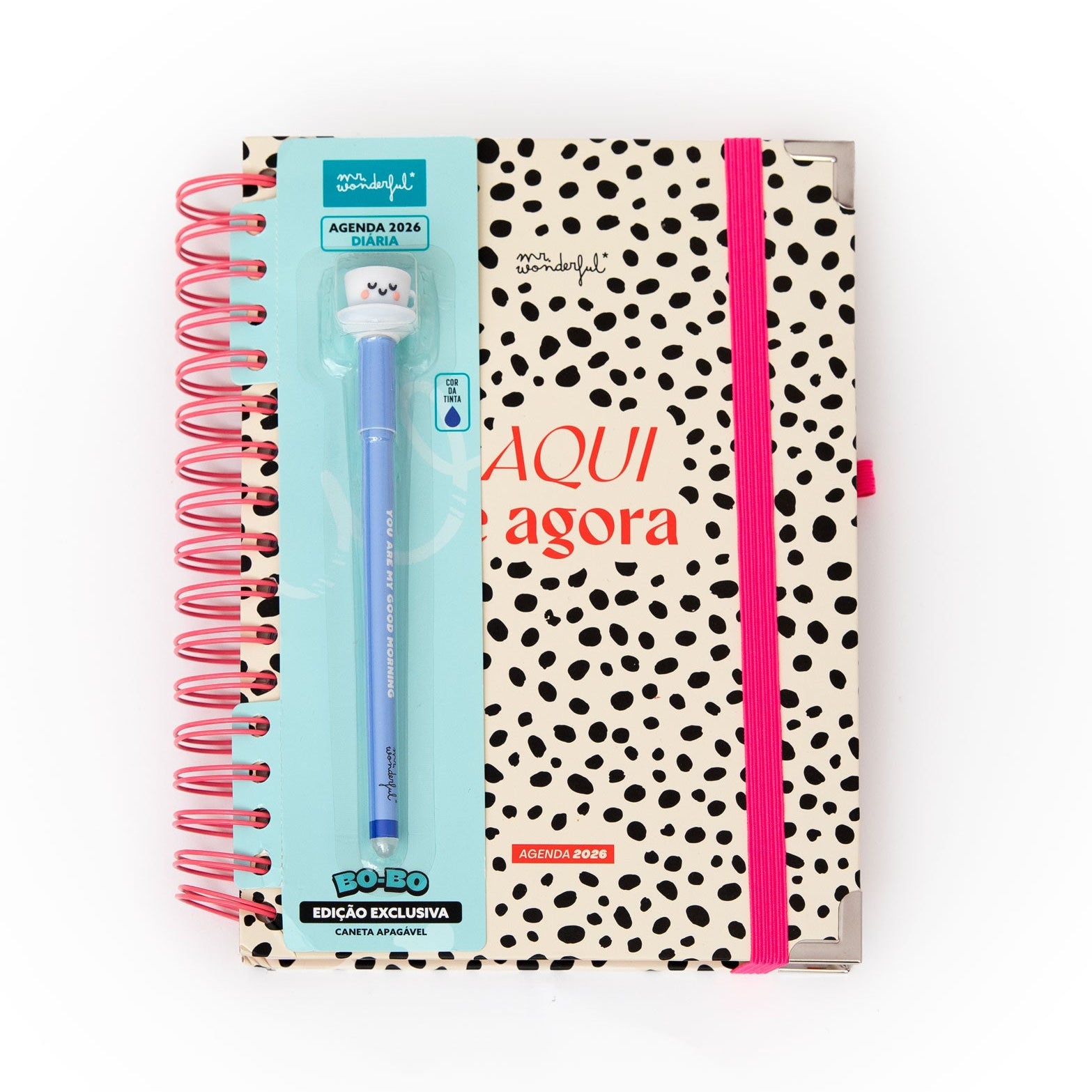 Agenda Office 2026 Diária - Aqui e agora | Mr.Wonderful