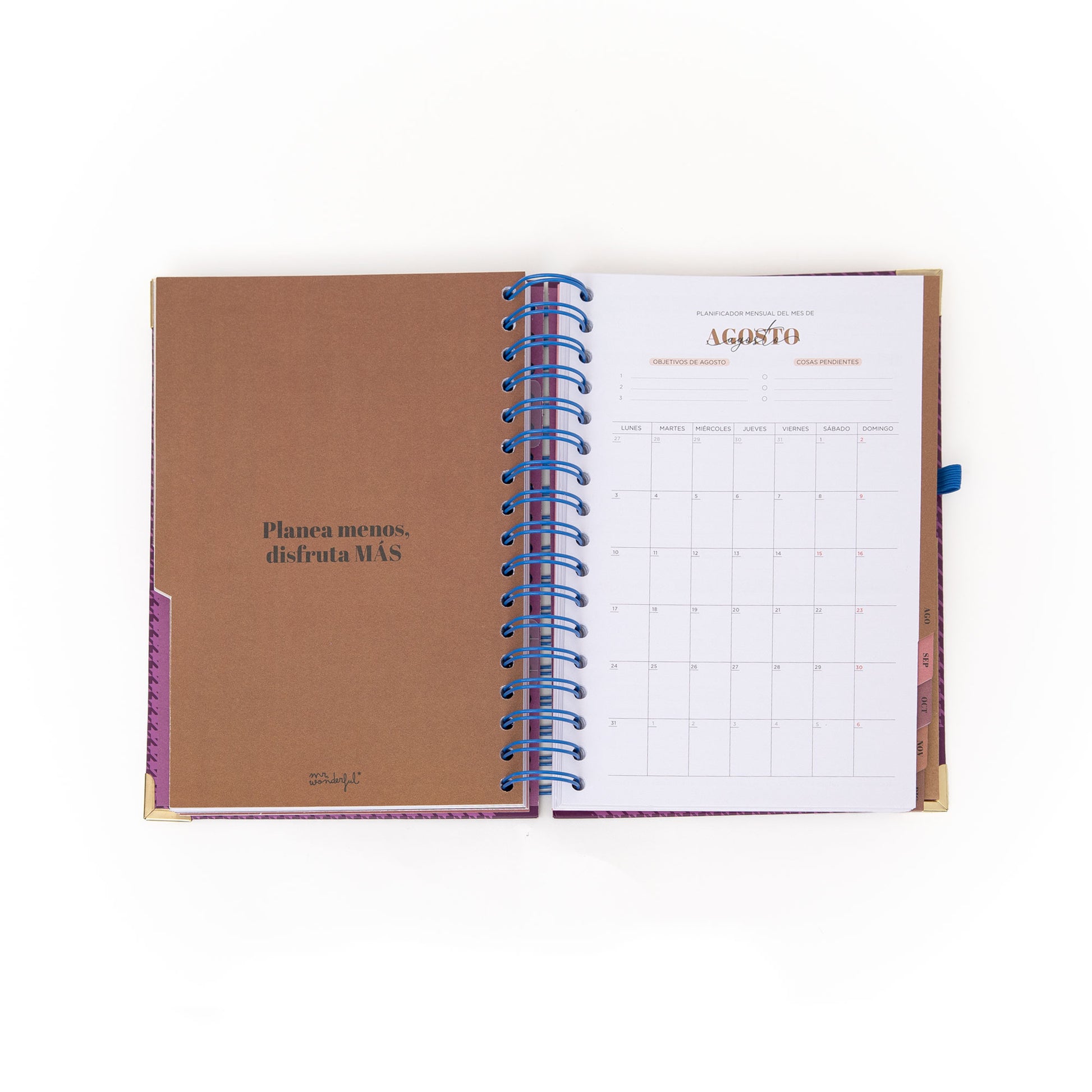 Agenda 2026 diaria de Mr. Wonderful con diseño Office para mujeres