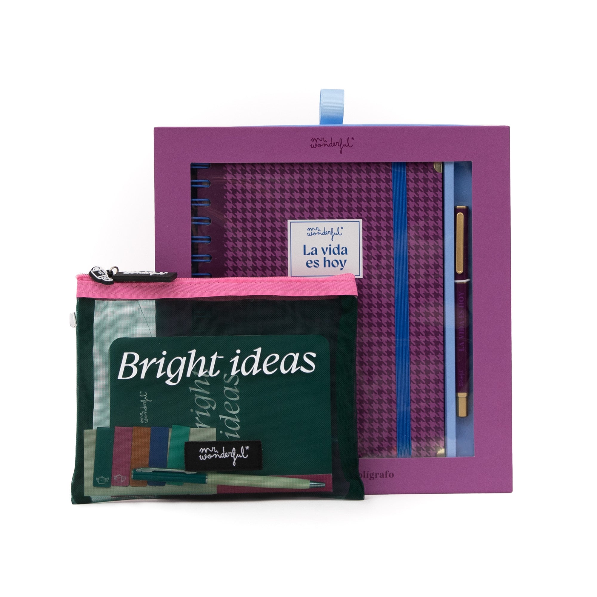Kit Décoration Agenda Mr. Wonderful Bright Ideas - Accessoire Créatif Coloré - Pour école, Bureau, Cadeau
