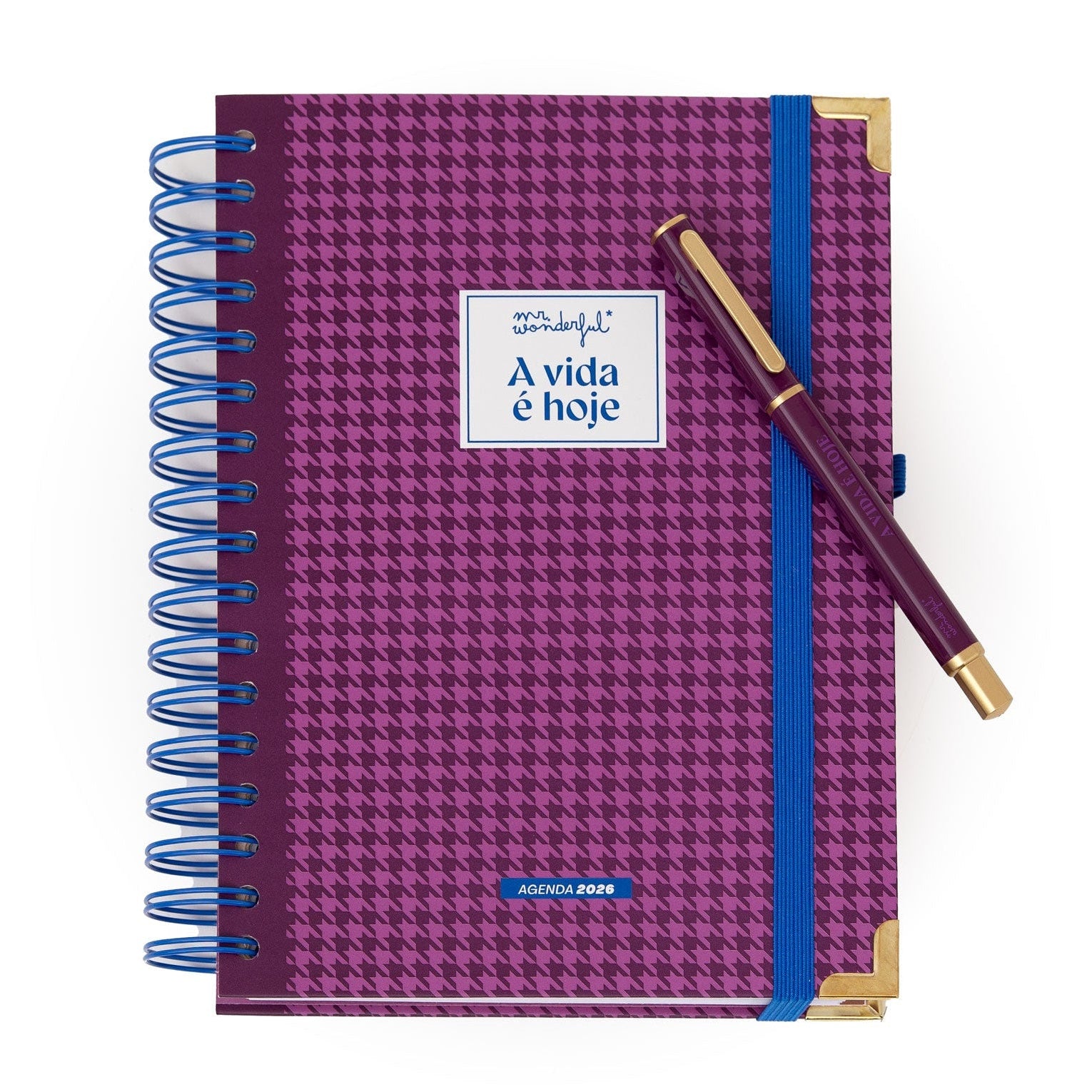 Conjunto de Agenda Office 2026 Diária + caneta | Mr.Wonderful