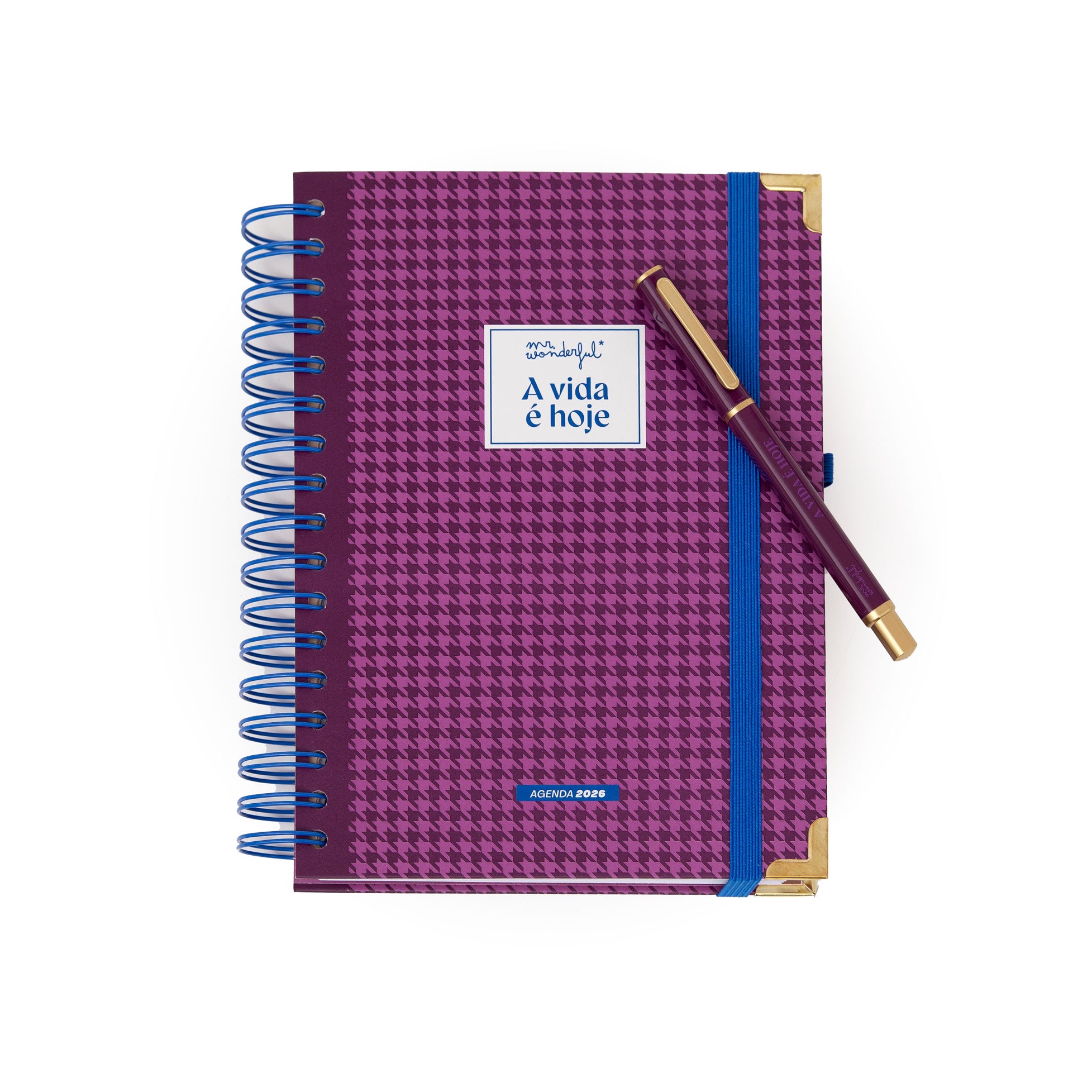 Conjunto de Agenda Office 2026 Diária + caneta | Mr.Wonderful