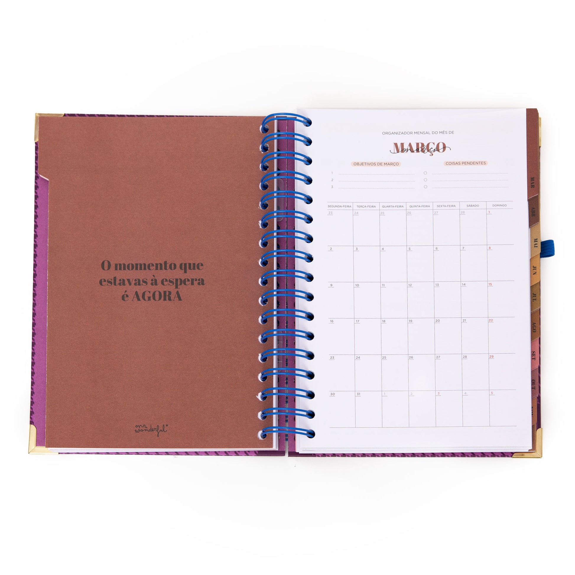 Agenda 2026 estilo Office da Mr. Wonderful para oferecer às mulheres