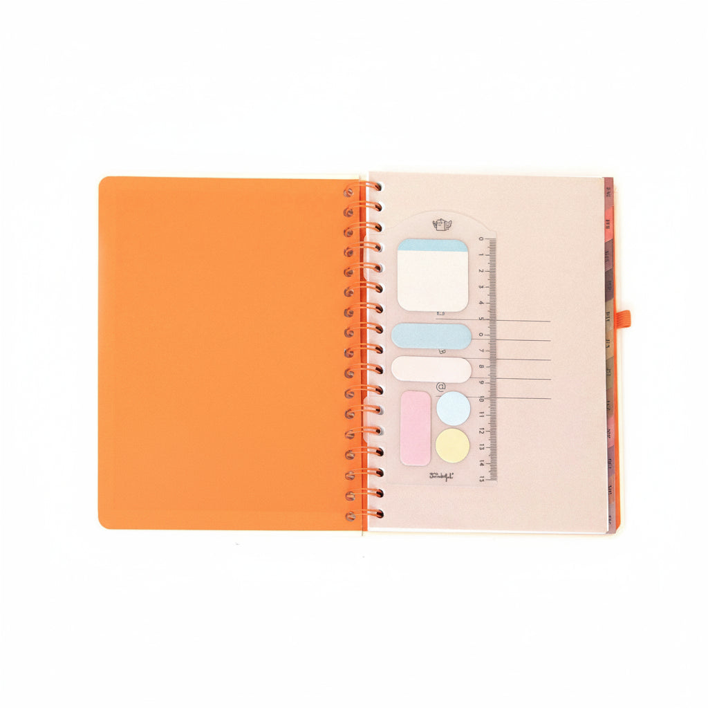 Agenda 2026 de Mr. Wonderful semanal con notas adhesivas
