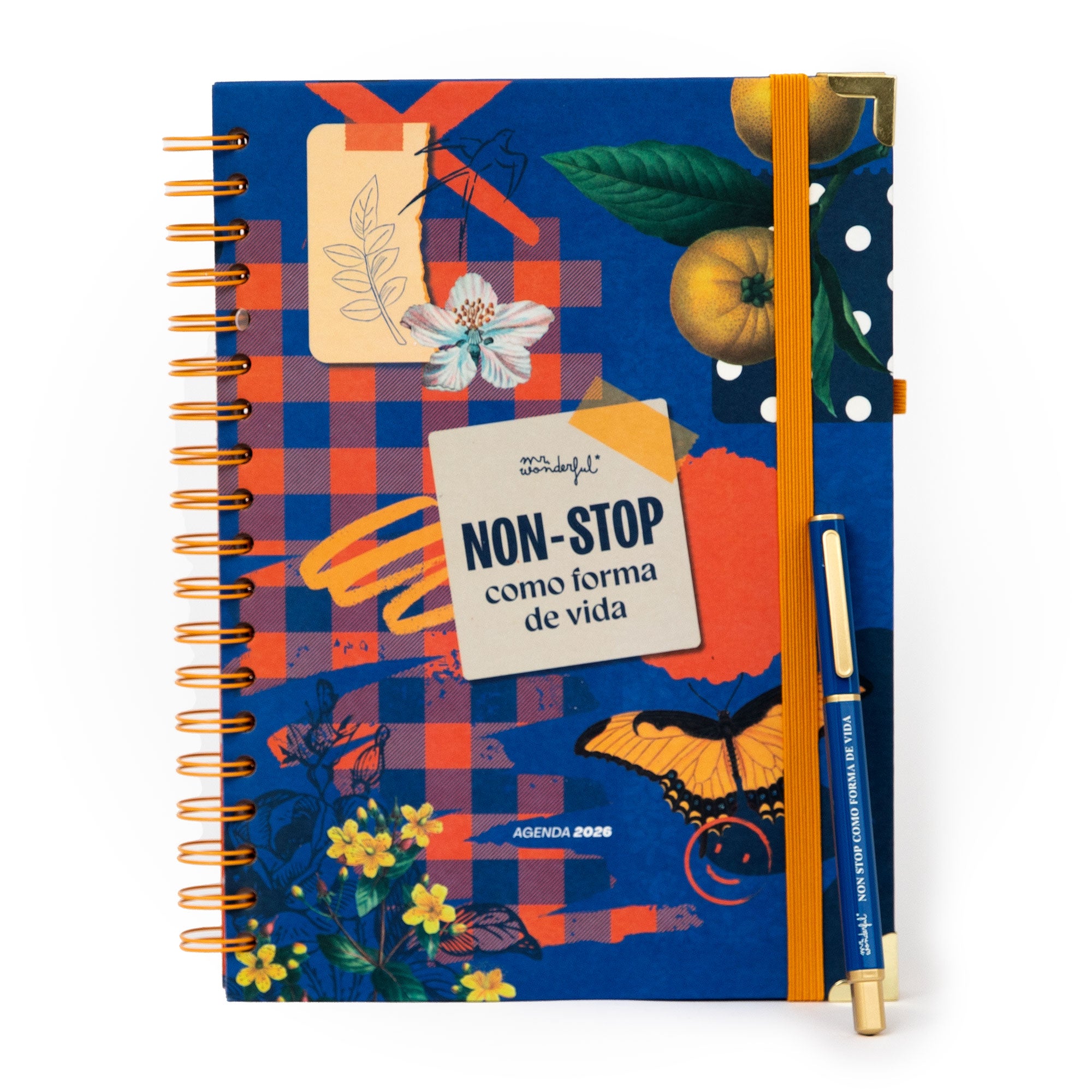 Agenda 2026 semanal extragrande de Mr. Wonderful con boli de regalo