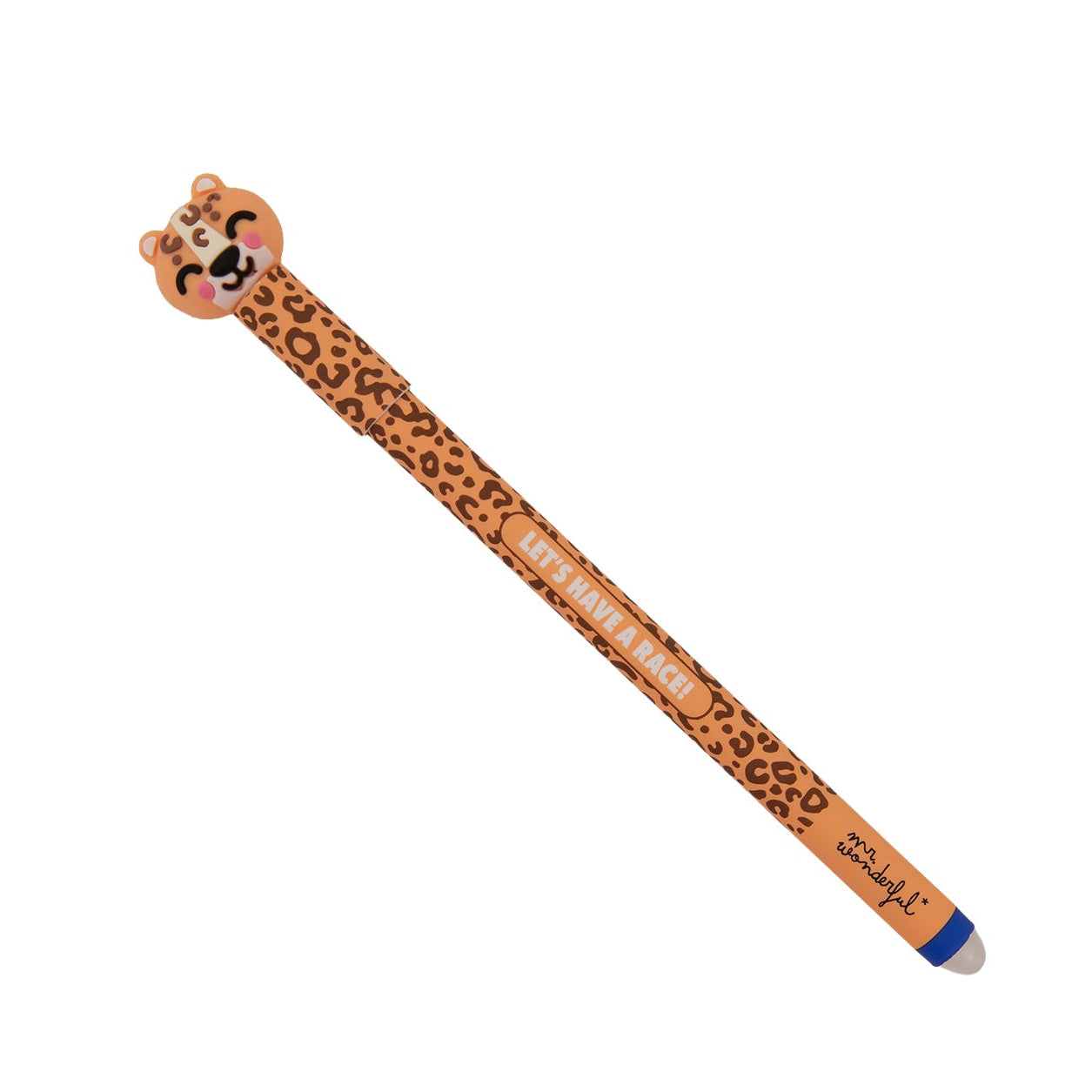 Boli borrable Bo-Bo Mr. Wonderful leopardo con frase Let's have a race!