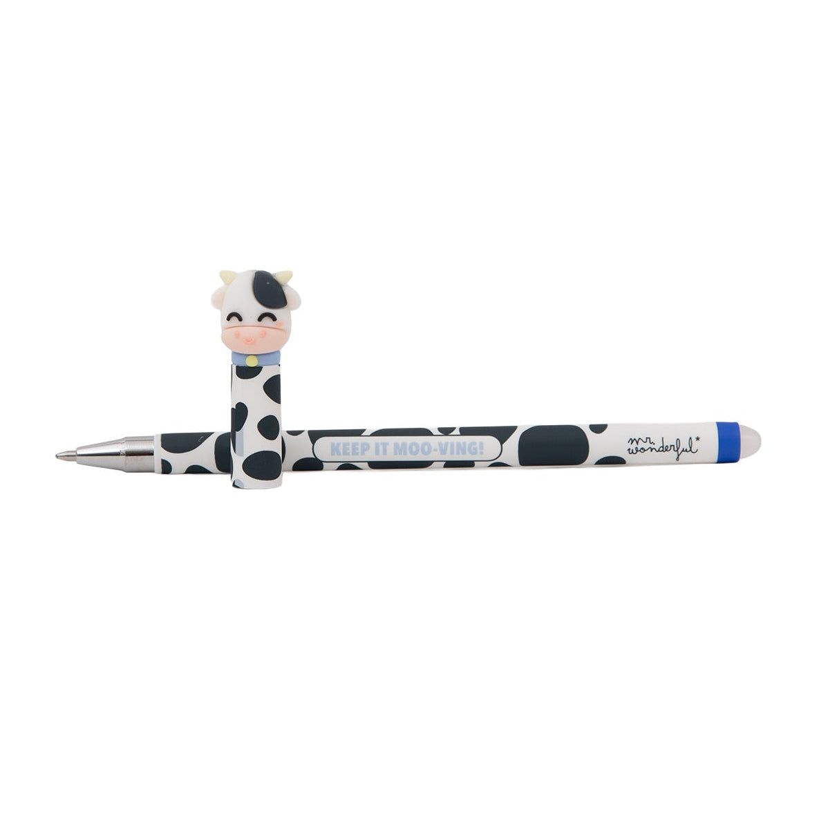 Bolígrafo borrable Bo-Bo Mr. Wonderful vaca - Keep it moo-ving!